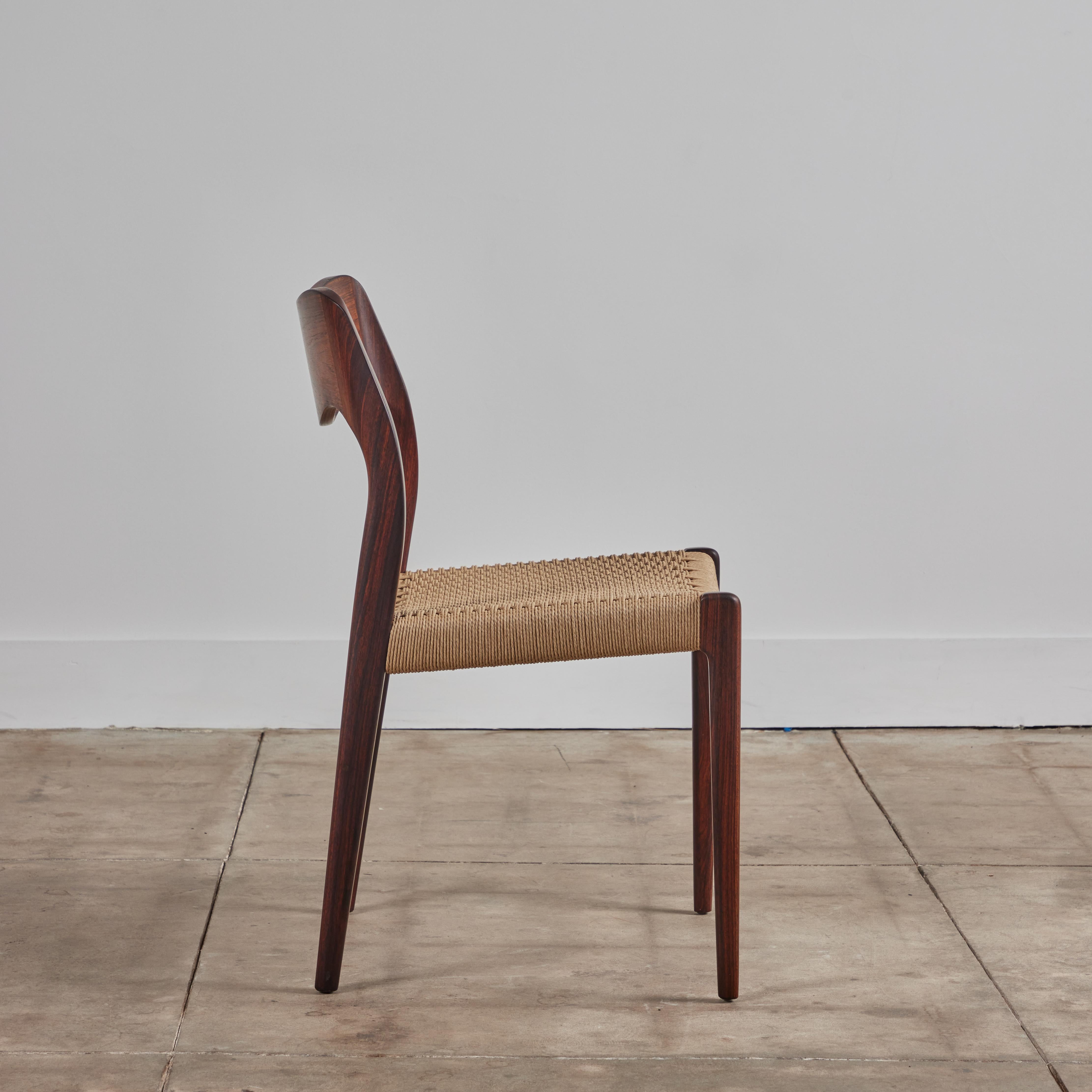 Set of Ten Niels Møller No. 71/ No. 75 Rosewood Dining Chairs 8