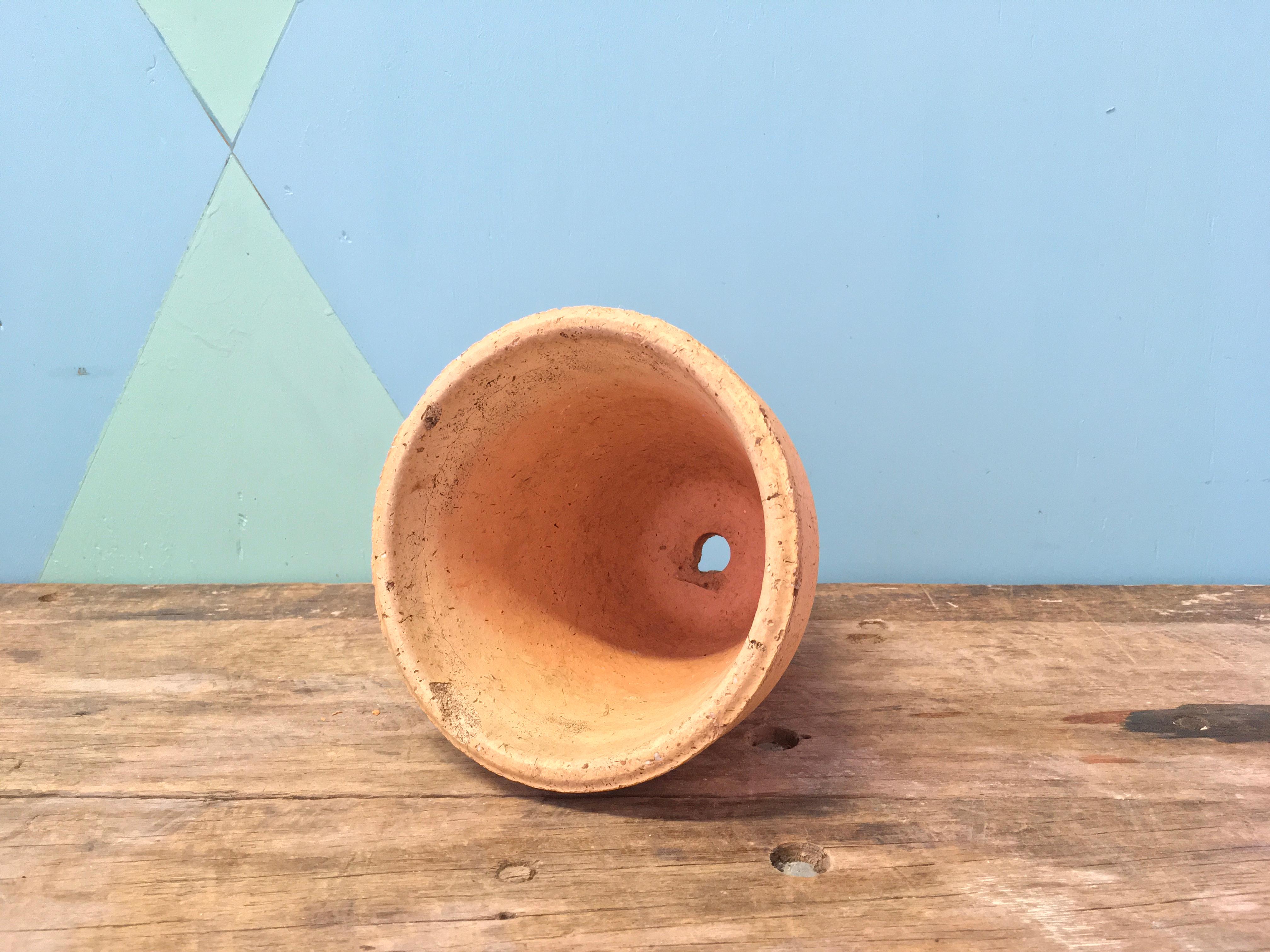 Set di dieci vasi in terracotta originali della metà del secolo scorso, anni '50 in vendita 9