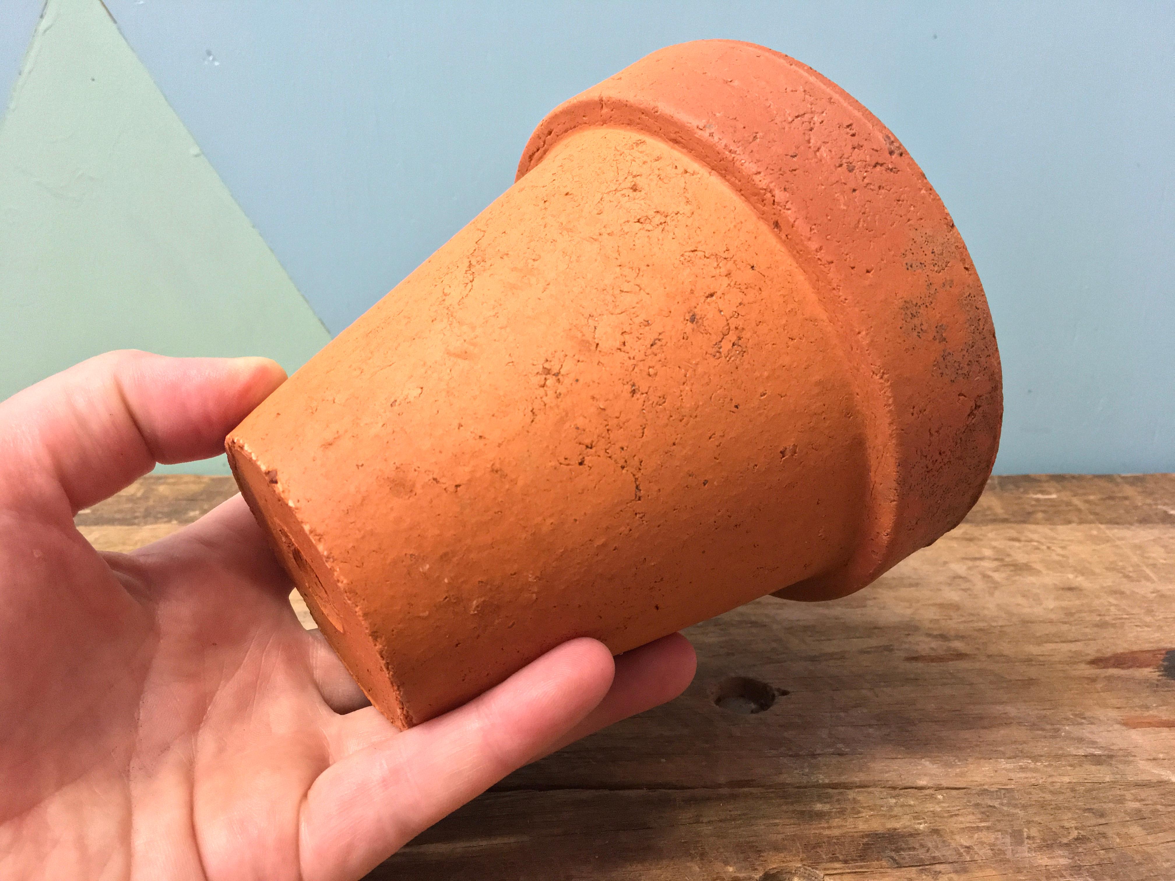Set di dieci vasi in terracotta originali della metà del secolo scorso, anni '50 in vendita 3