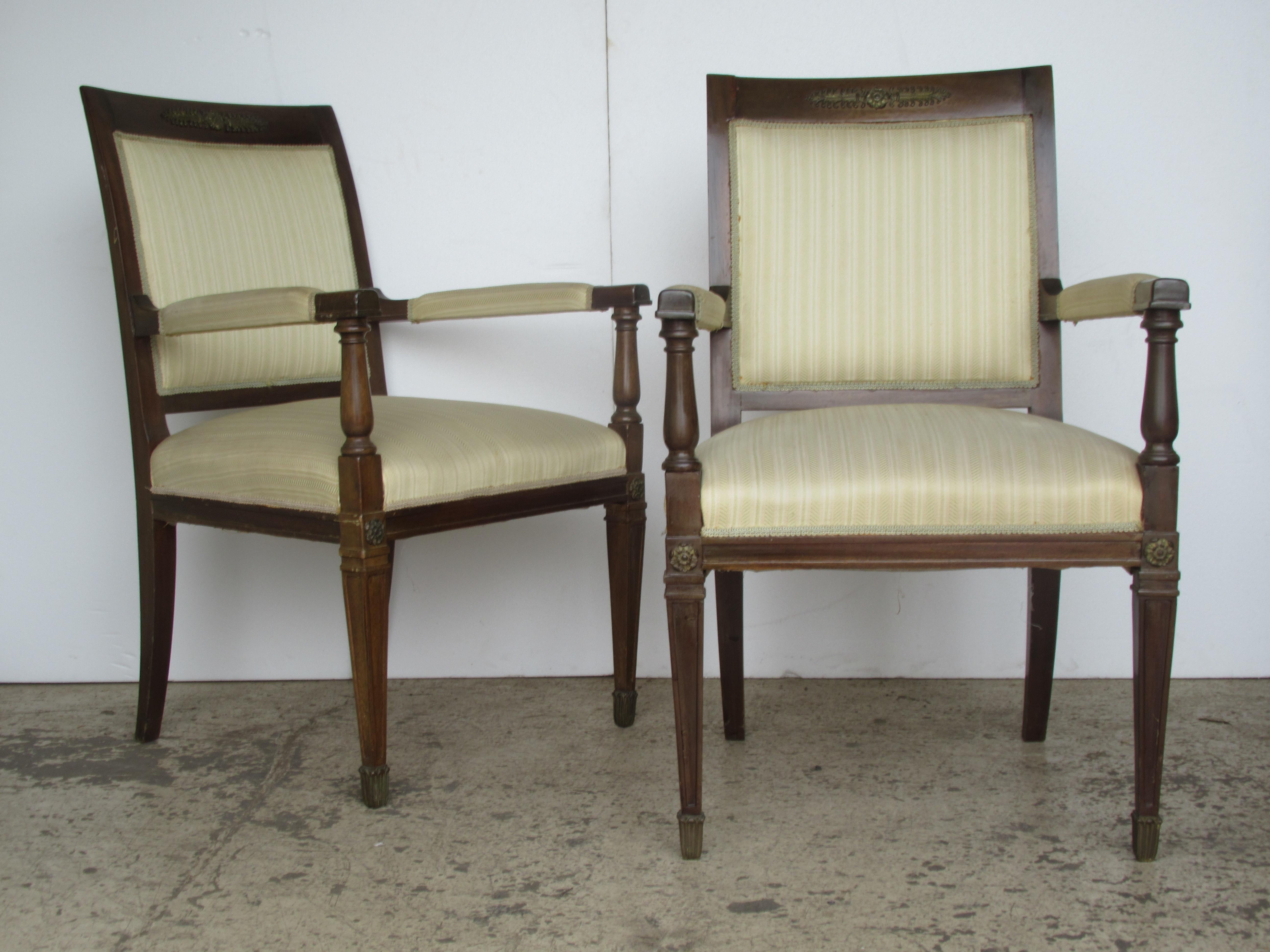 french empire dining chairs