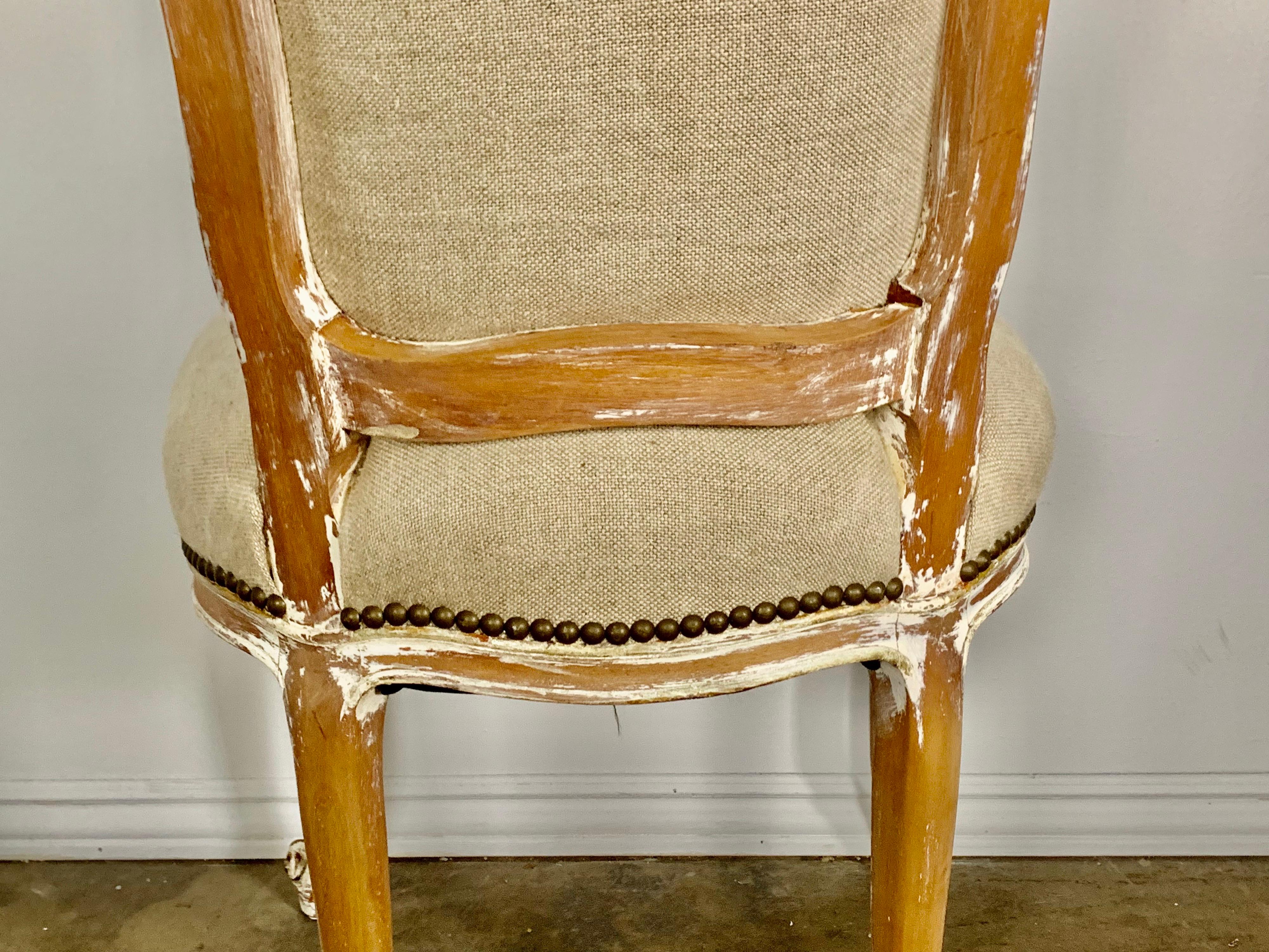Set of Ten Painted Louis XV Style French Dining Chairs 12