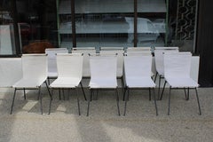 Set of Ten Patio Rope Chairs in the Style of Allan Gould