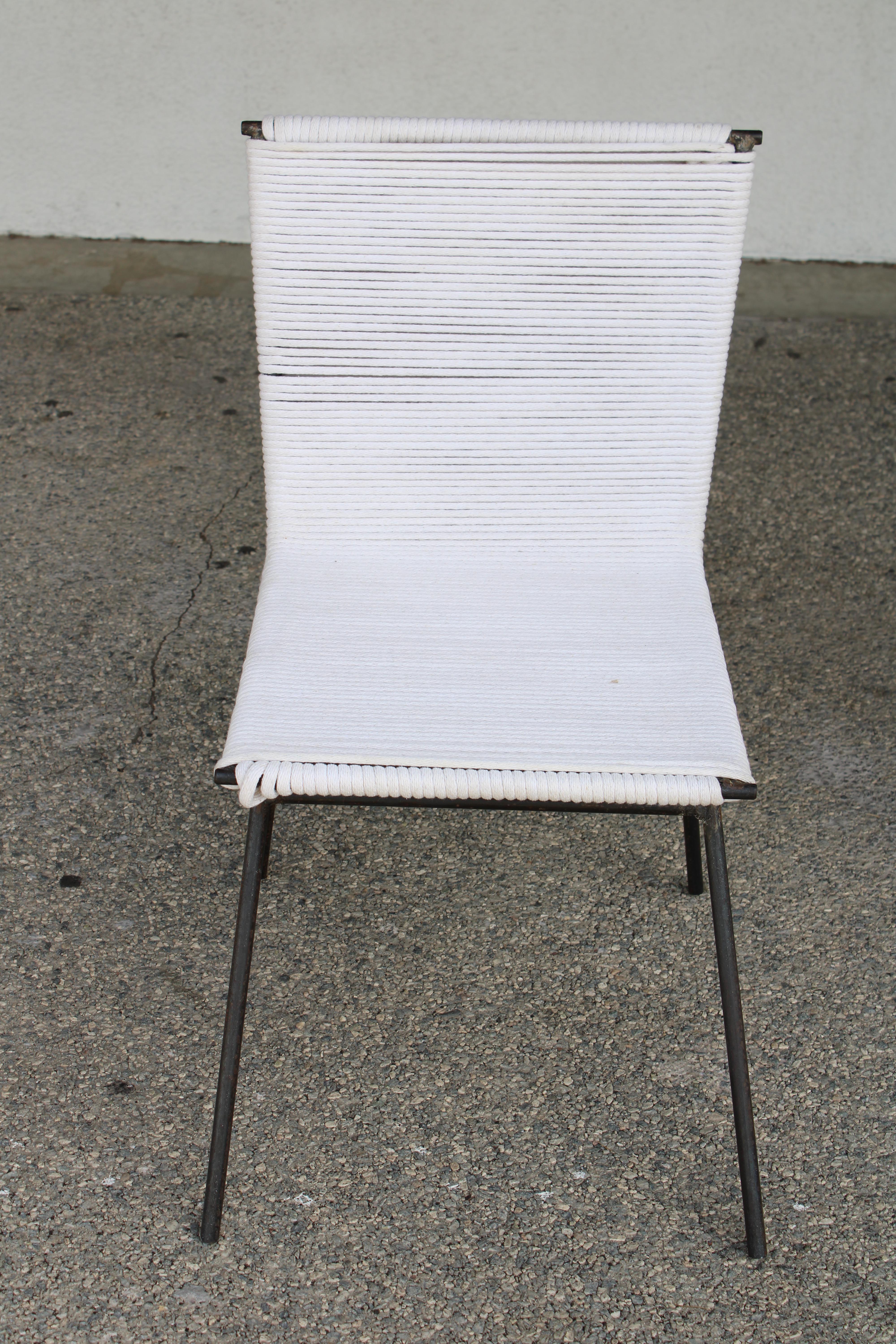 Set von zehn Patio-Seilstühlen im Stil von Allan Gould im Zustand „Gut“ im Angebot in Palm Springs, CA