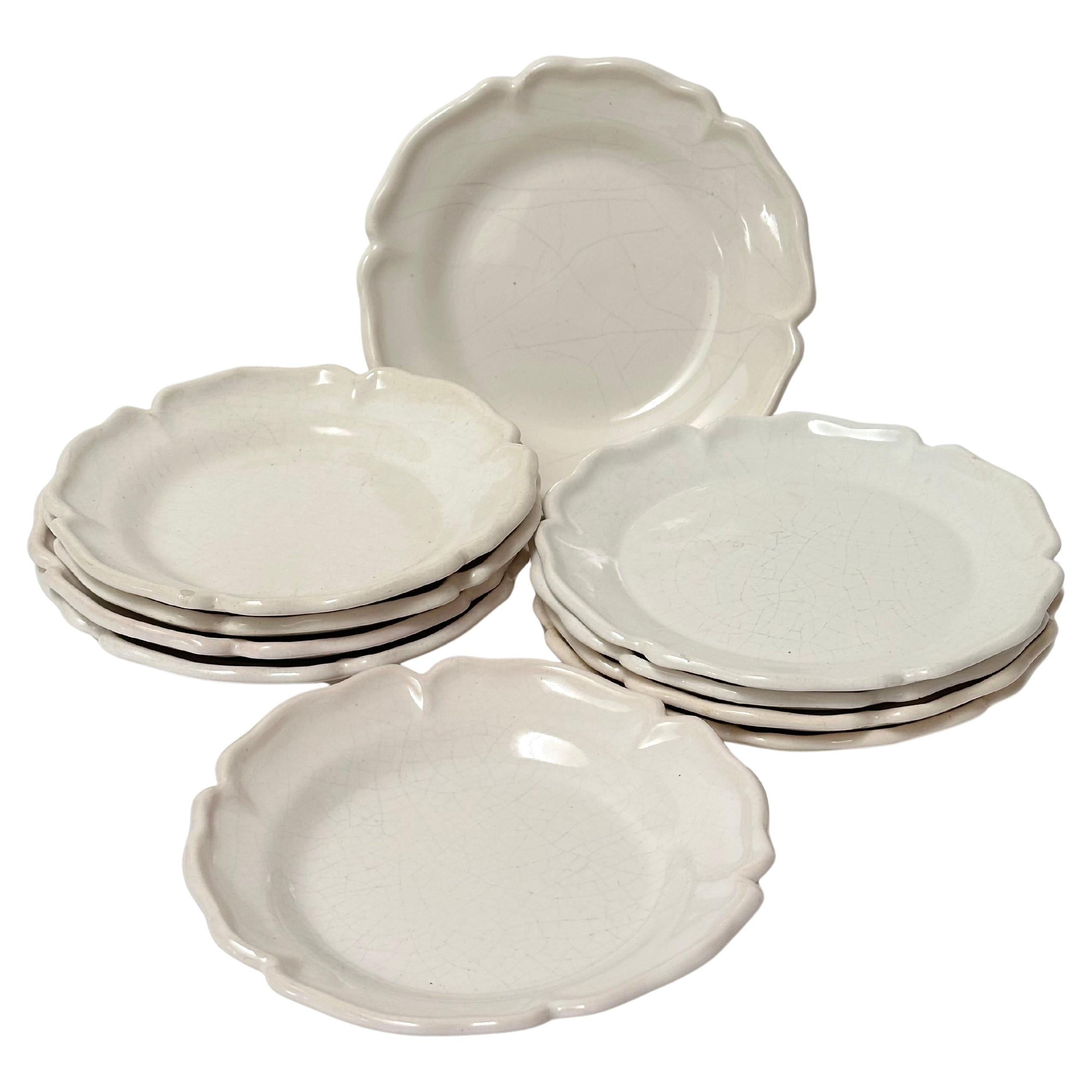 Juego de diez platos, Suzanne Ramié para Madoura, Vallauris c. 1950