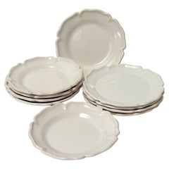Juego de diez platos, Suzanne Ramié para Madoura, Vallauris c. 1950