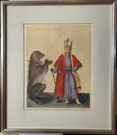 Set of Ten Prints of Ottoman Figures with Animals