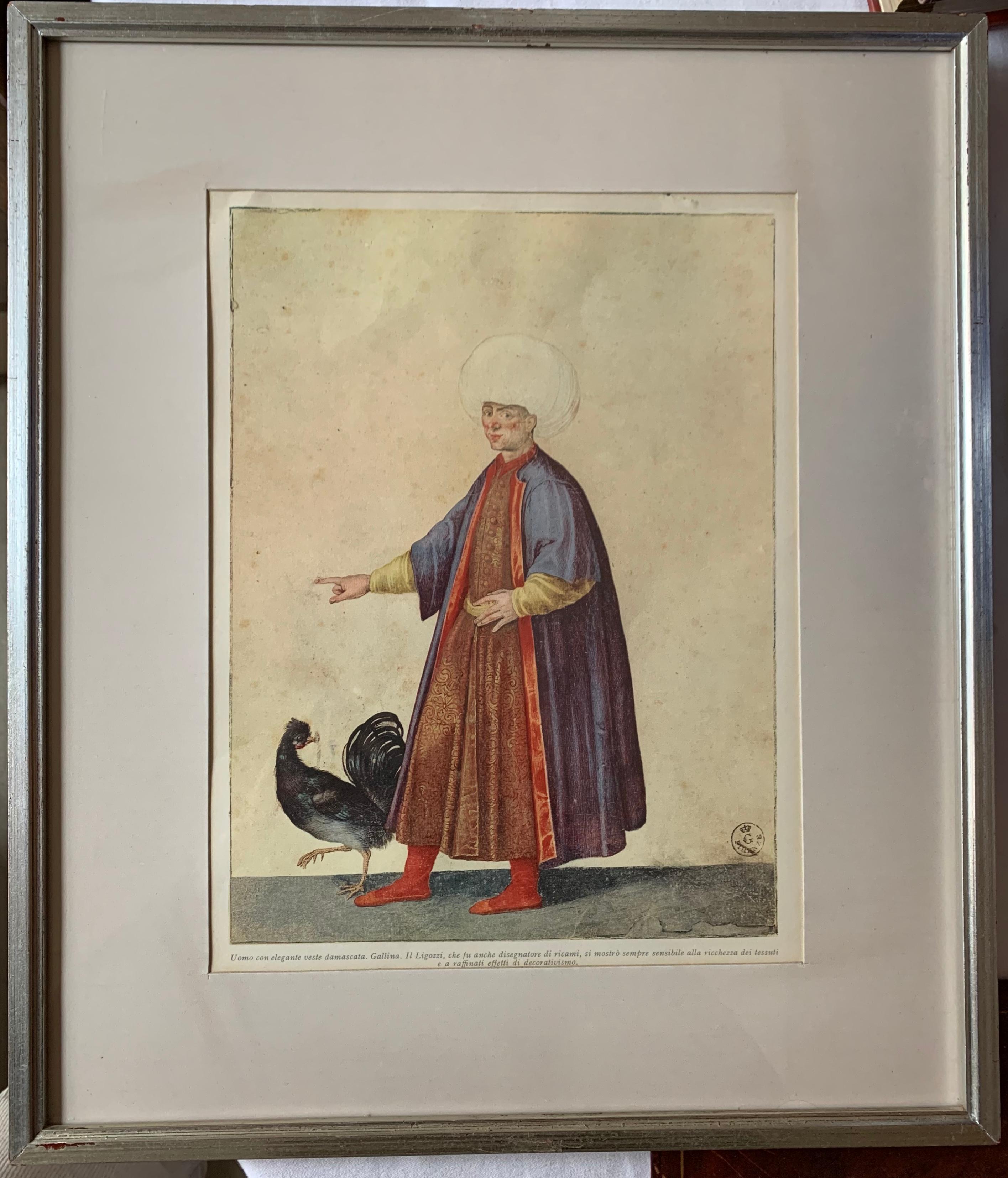 Set of Ten Prints of Ottoman Figures with Animals 1
