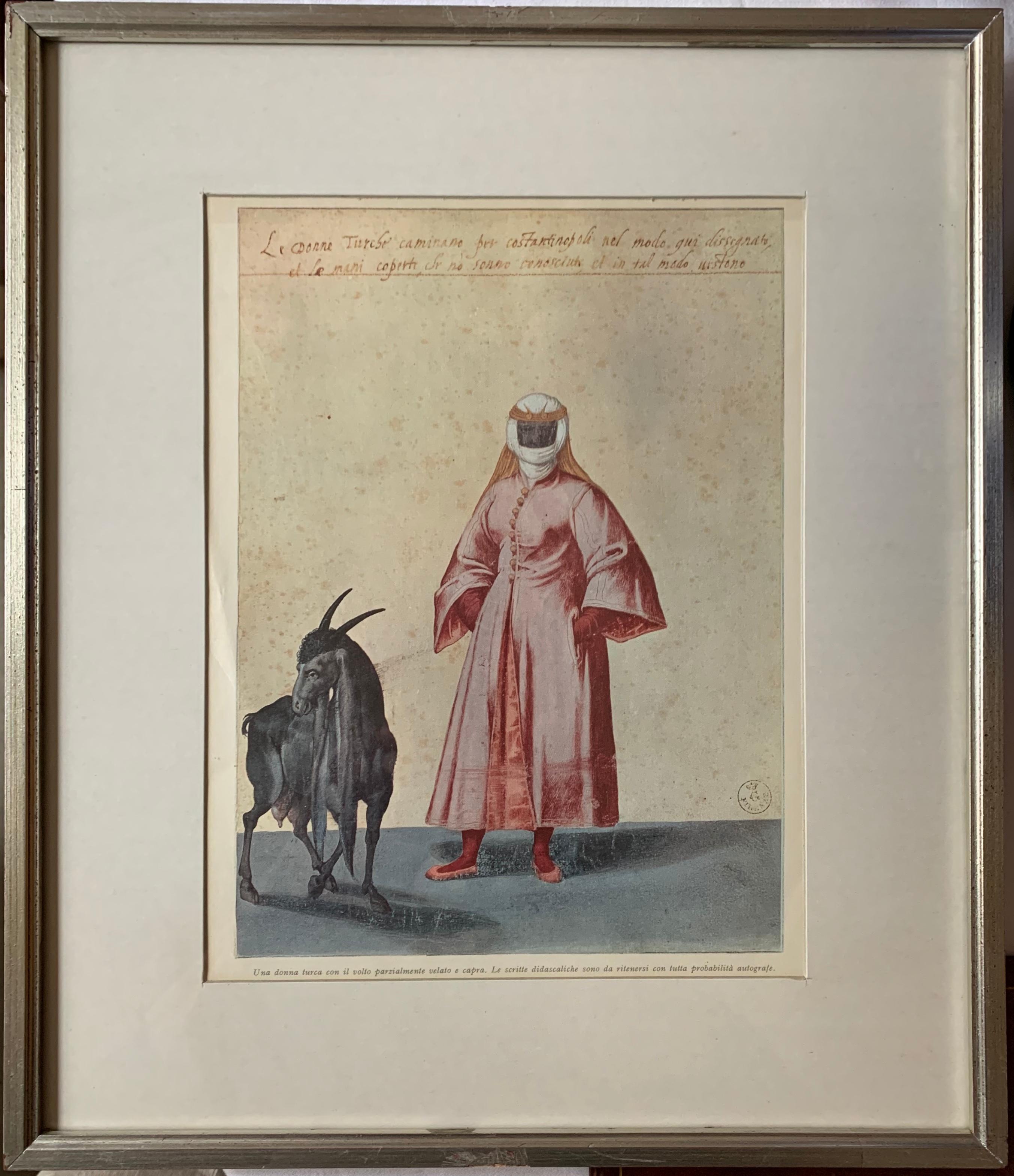 Set of Ten Prints of Ottoman Figures with Animals 3