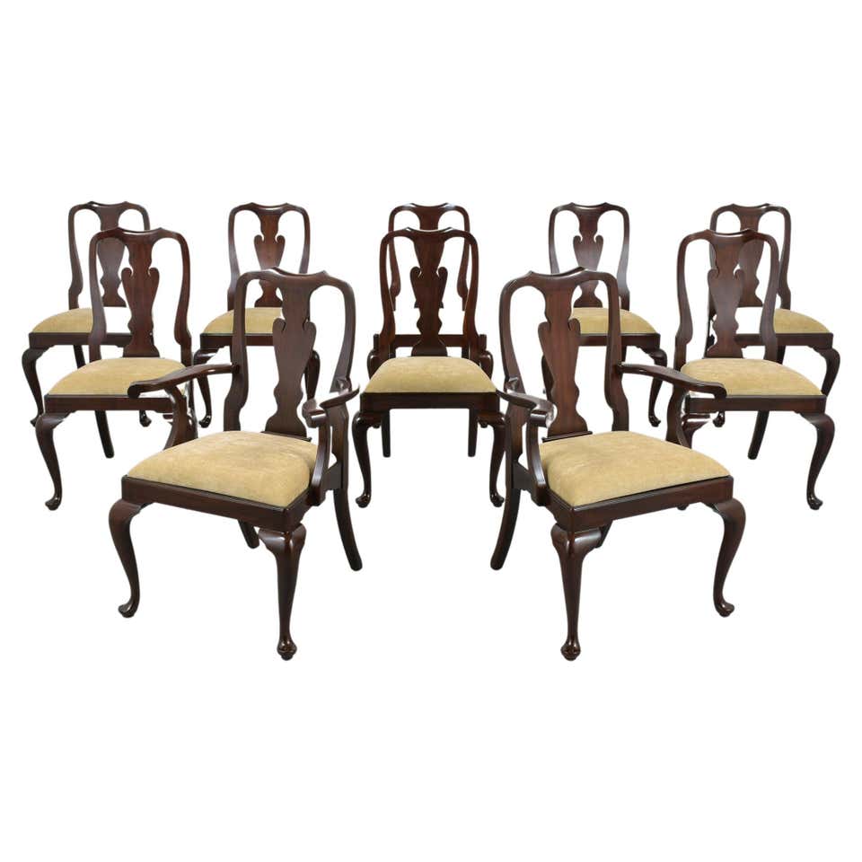 Set of Ten 19th Century British Colonial Dining Chairs at 1stDibs