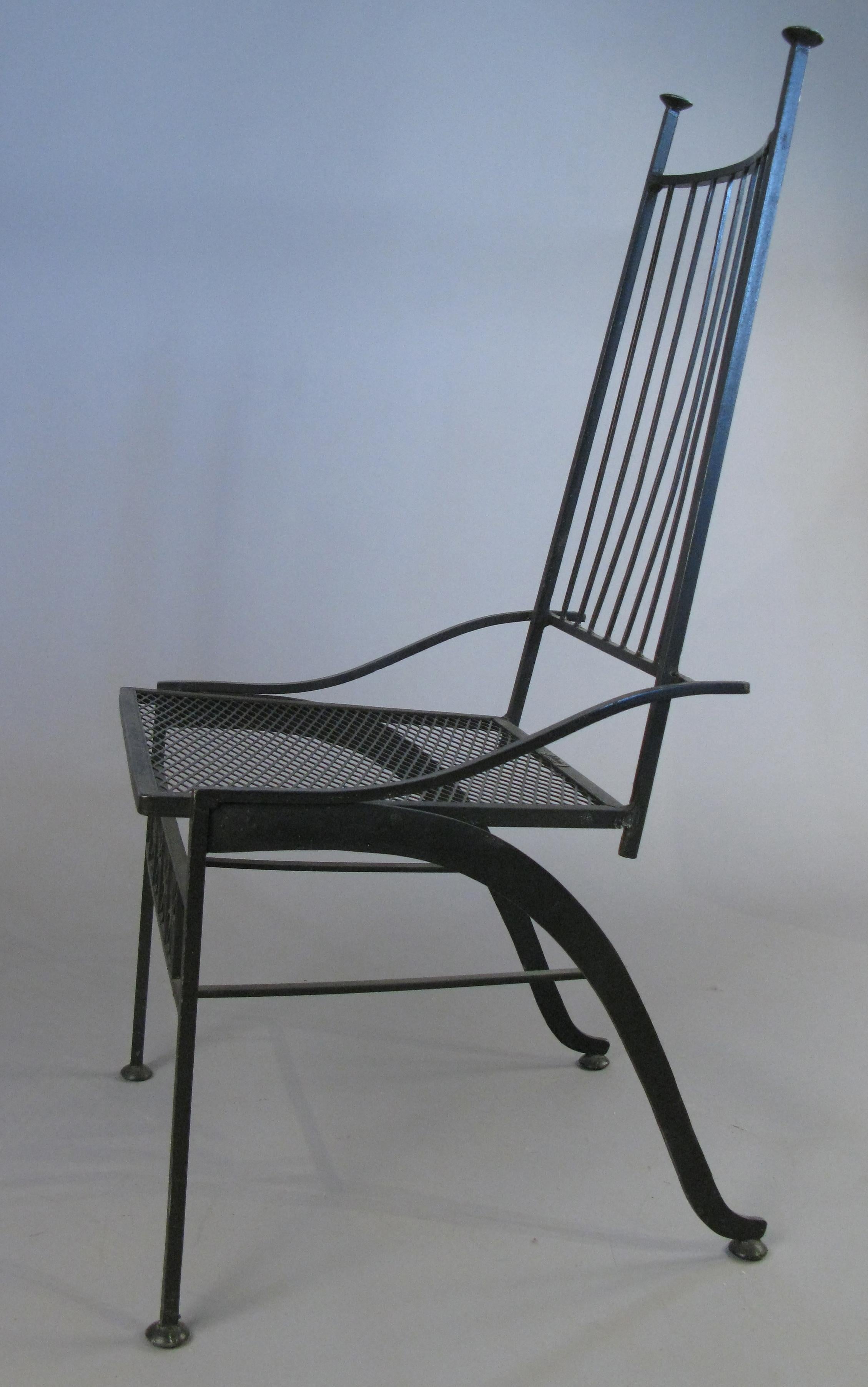 Mid-20th Century Set of Ten Rare Salterini El Prado Chairs