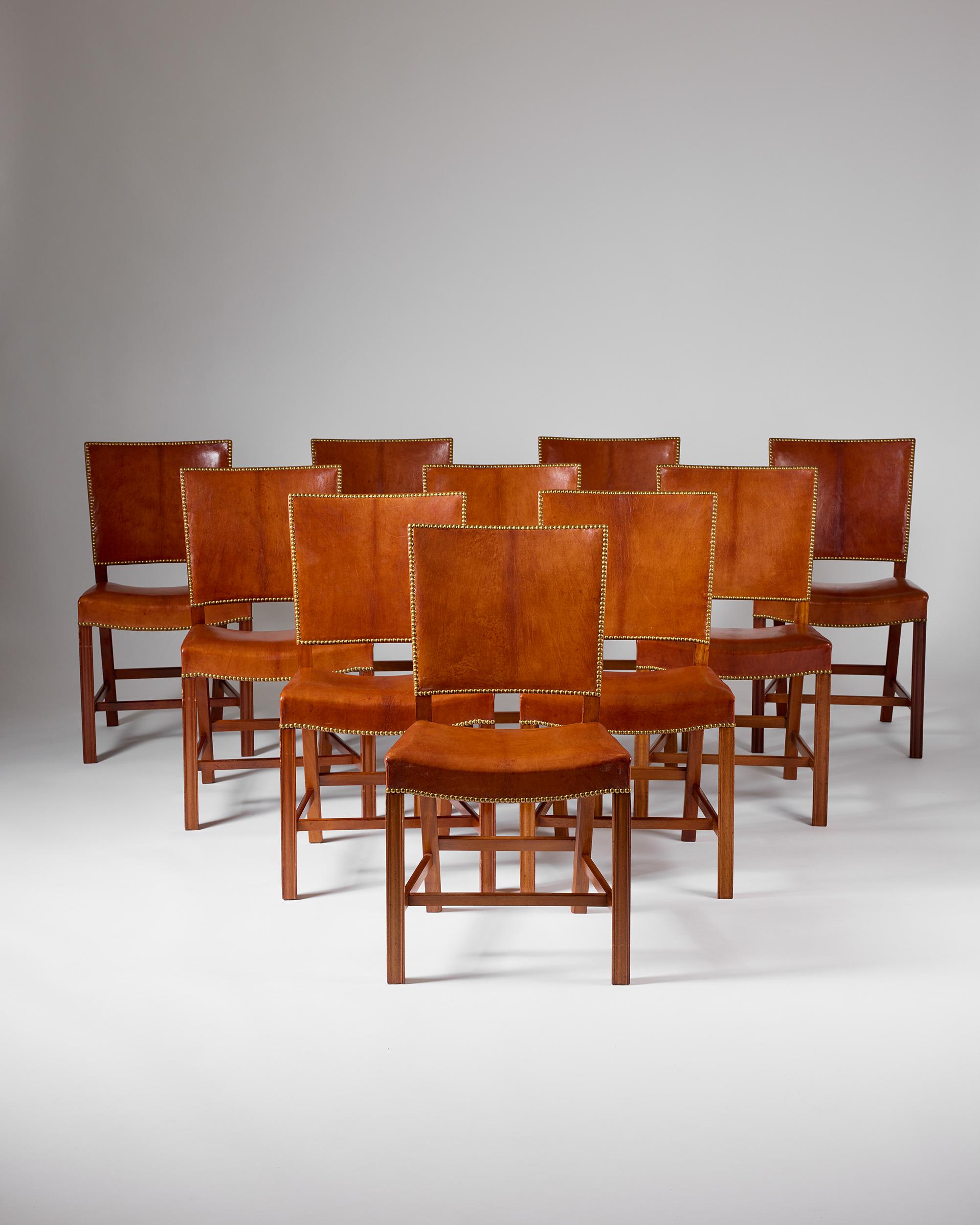 Scandinavo moderno Set di dieci sedie da pranzo 