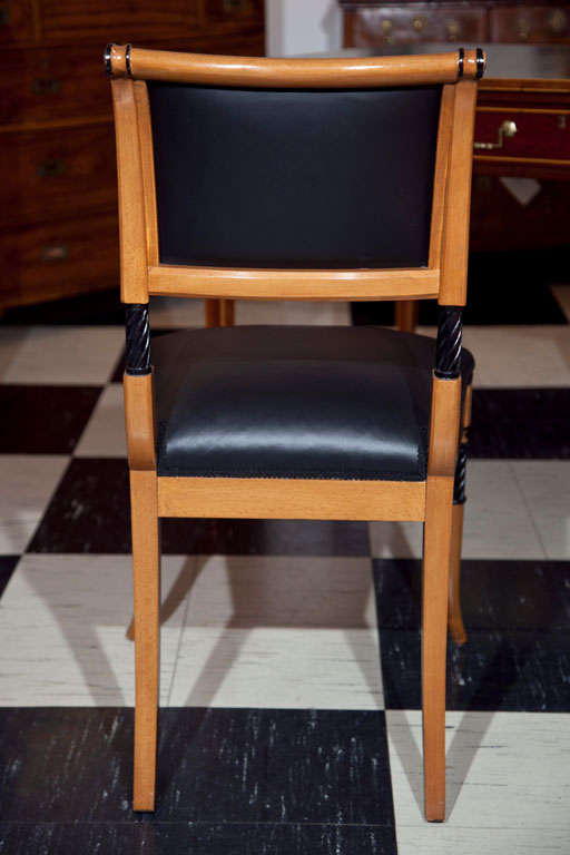 Upholstery Set of Ten Regency Style Dining Chairs