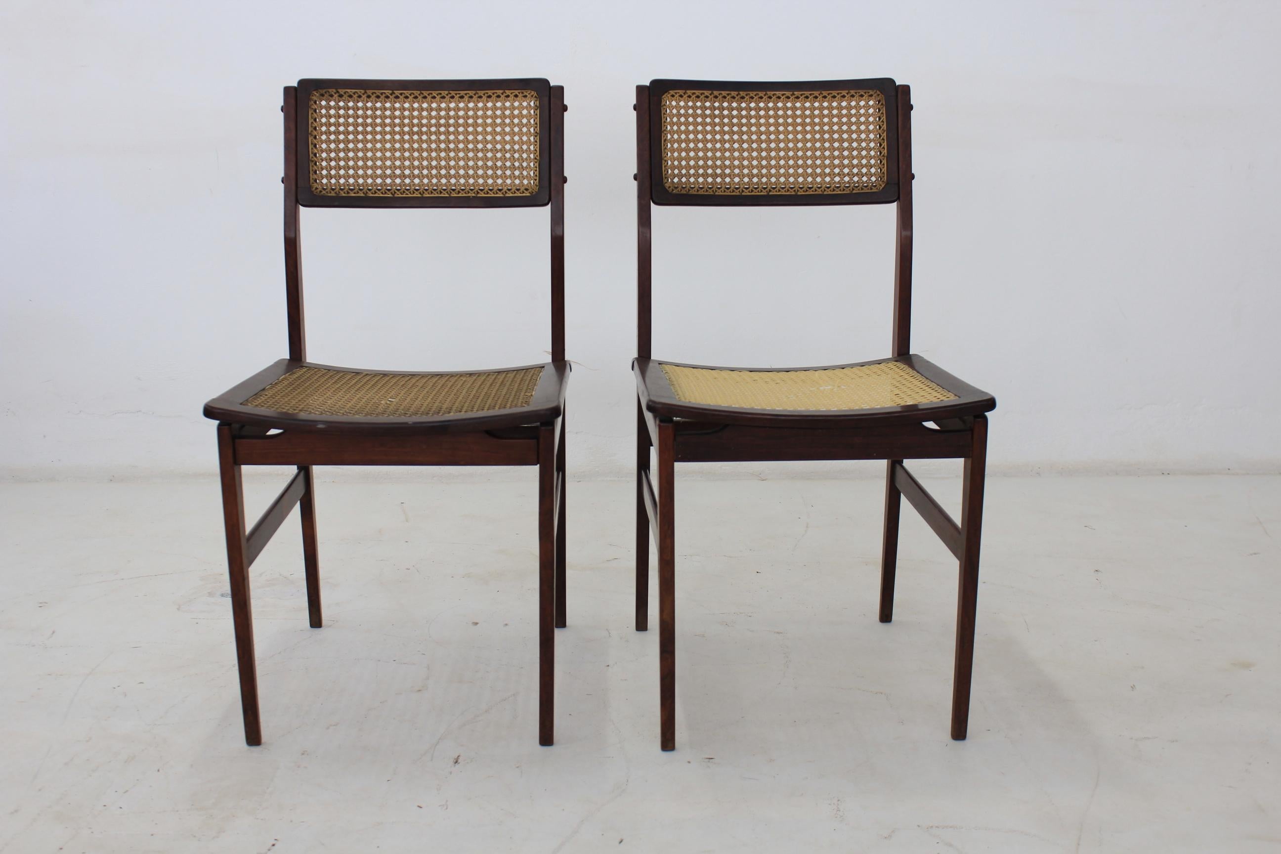 Mid-Century Modern Set of Ten Rosewood Brazilian Chair For Sale