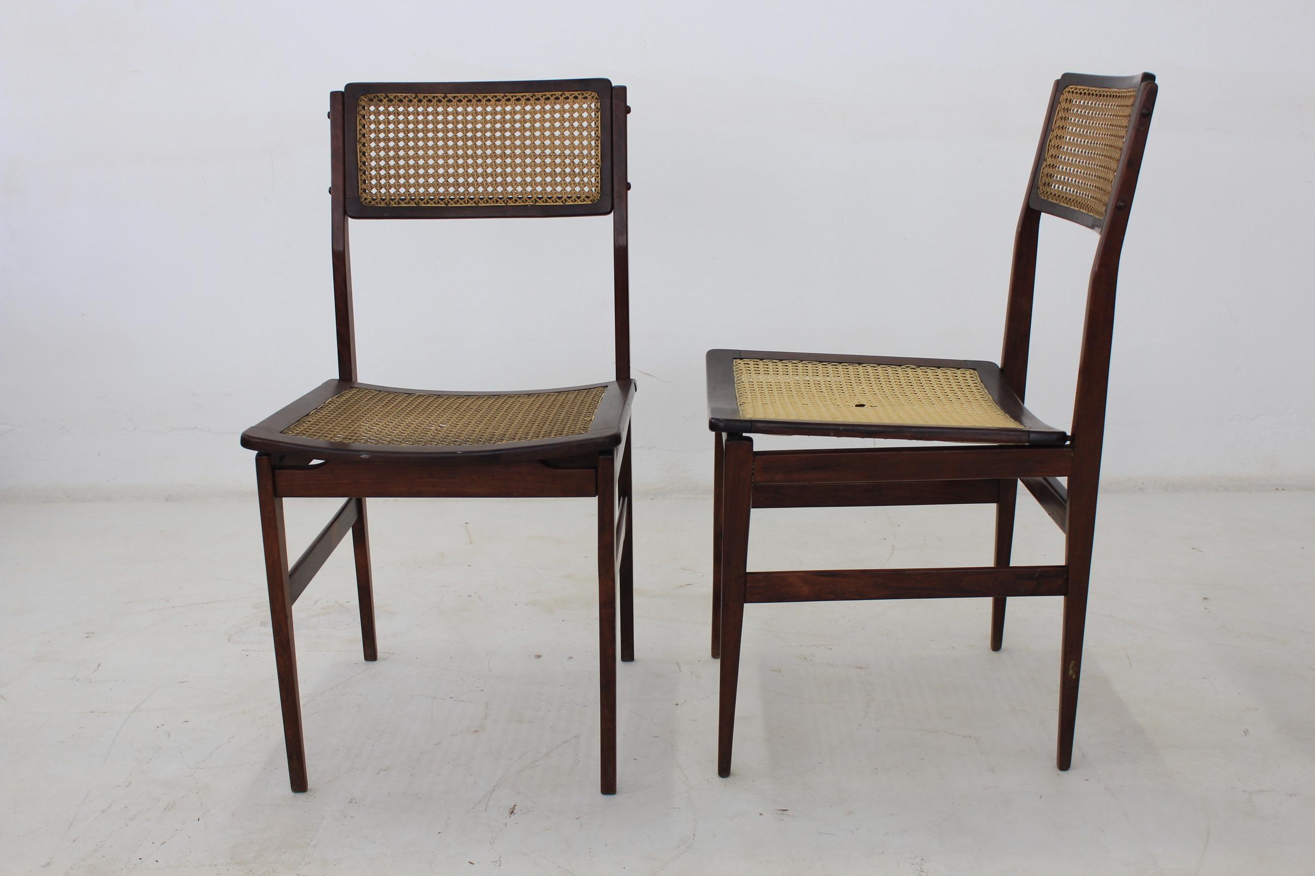 Woodwork Set of Ten Rosewood Brazilian Chair For Sale