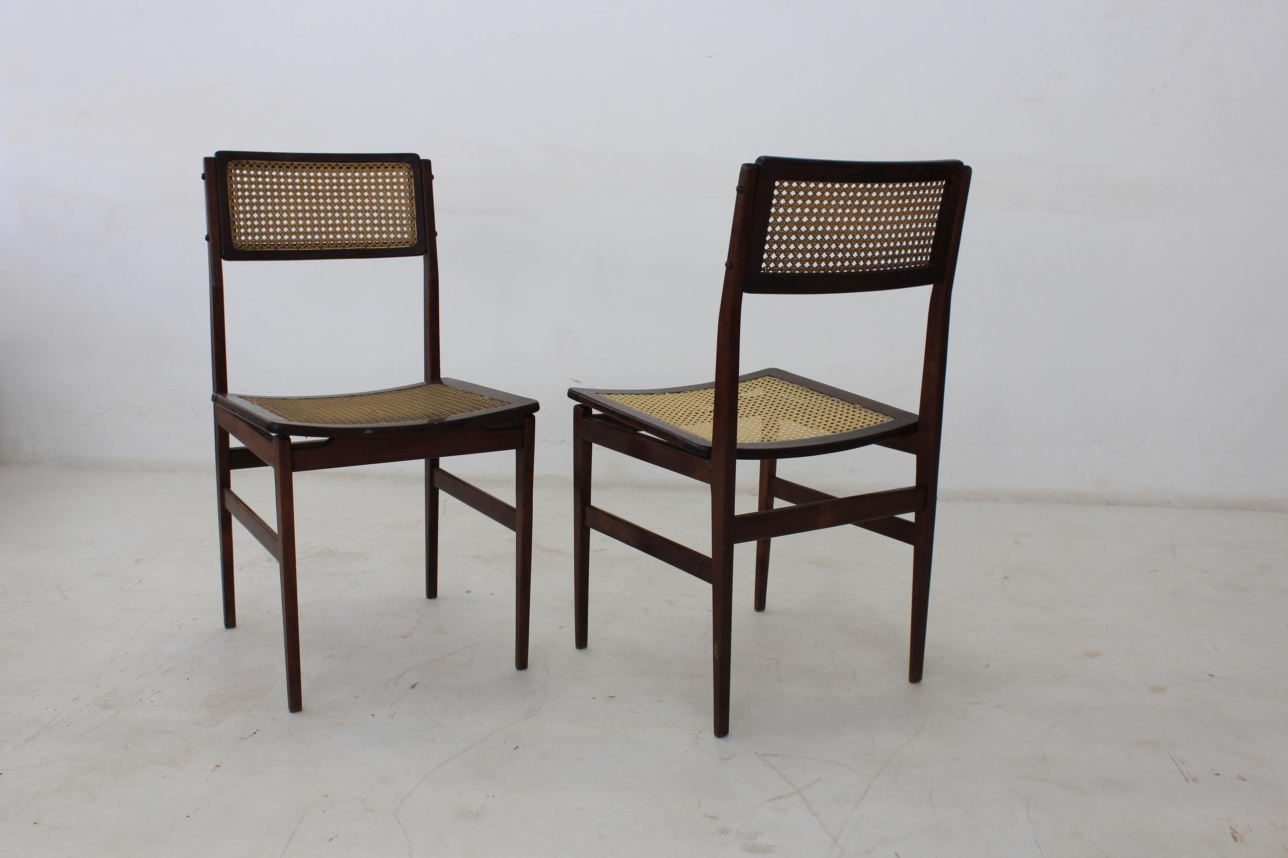 20th Century Set of Ten Rosewood Brazilian Chair For Sale