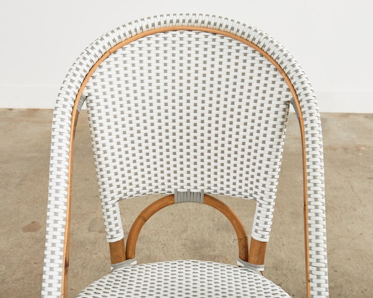 Set of Ten Serena and Lily Rattan Wicker Bistro Dining Chairs For Sale ...