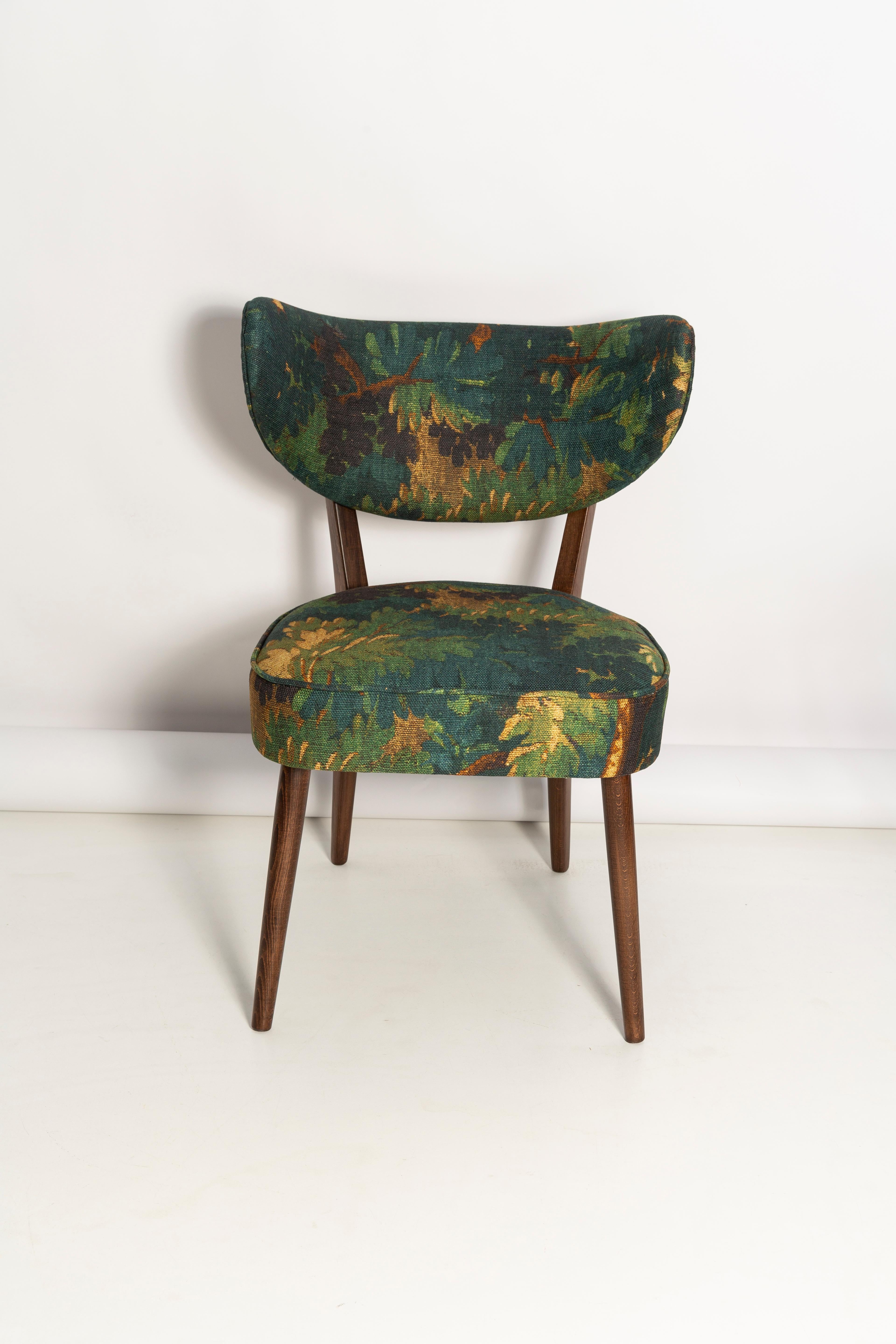 XXIe siècle et contemporain Ensemble de dix chaises de salle à manger Shell, lin Schwarzwald Dedar, Vintola Studio, Europe en vente