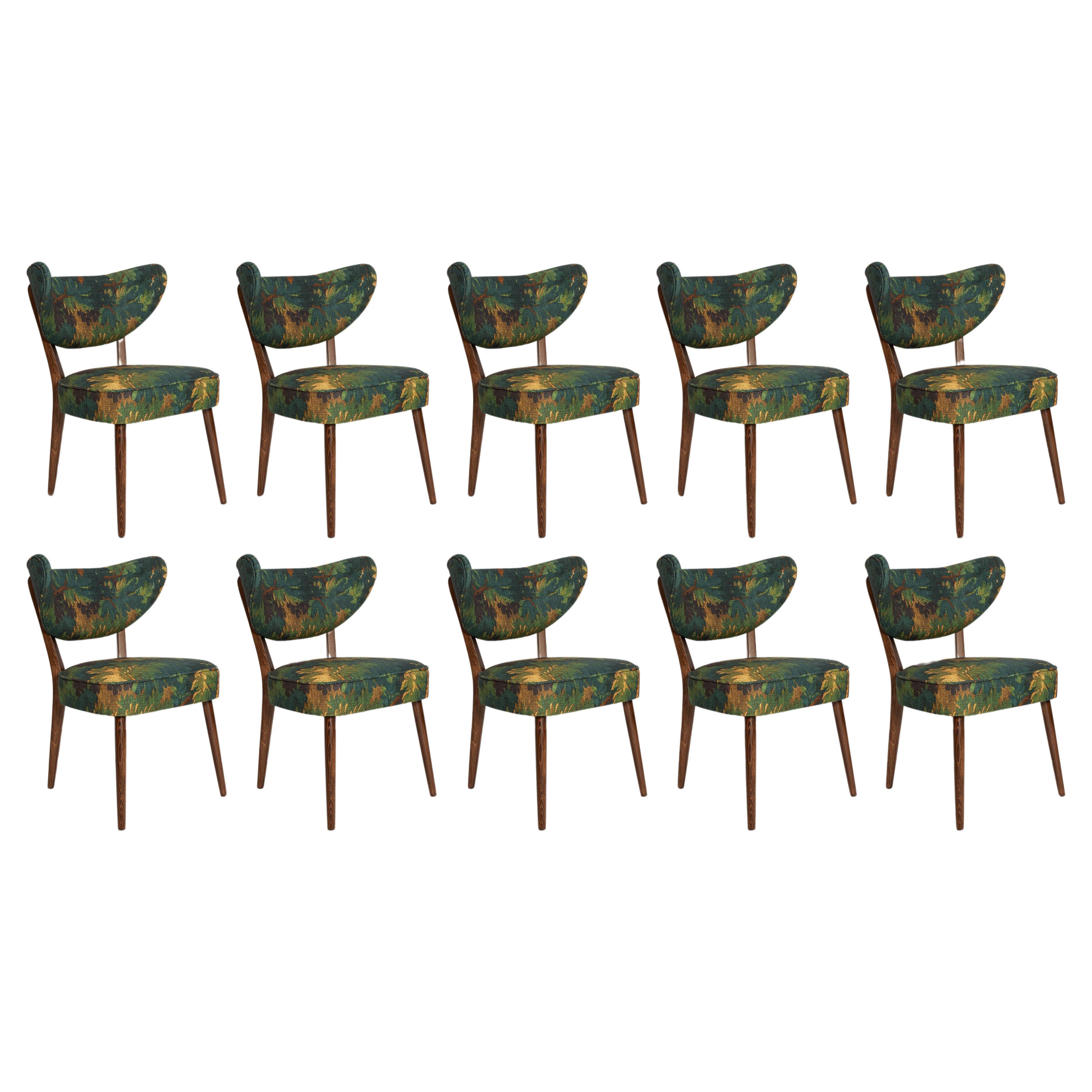 Ensemble de dix chaises de salle à manger Shell, lin Schwarzwald Dedar, Vintola Studio, Europe