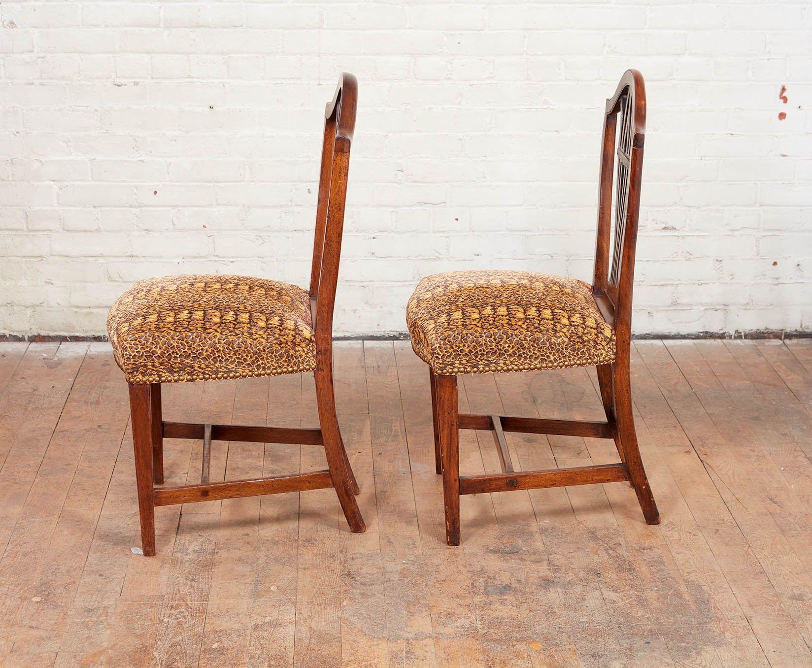 English Set of Ten Sheraton Dining Chairs For Sale