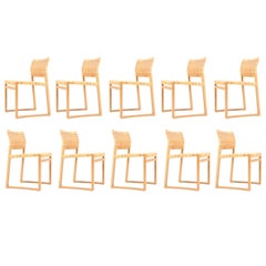 Set of Ten Side Chairs by Børge Mogensen