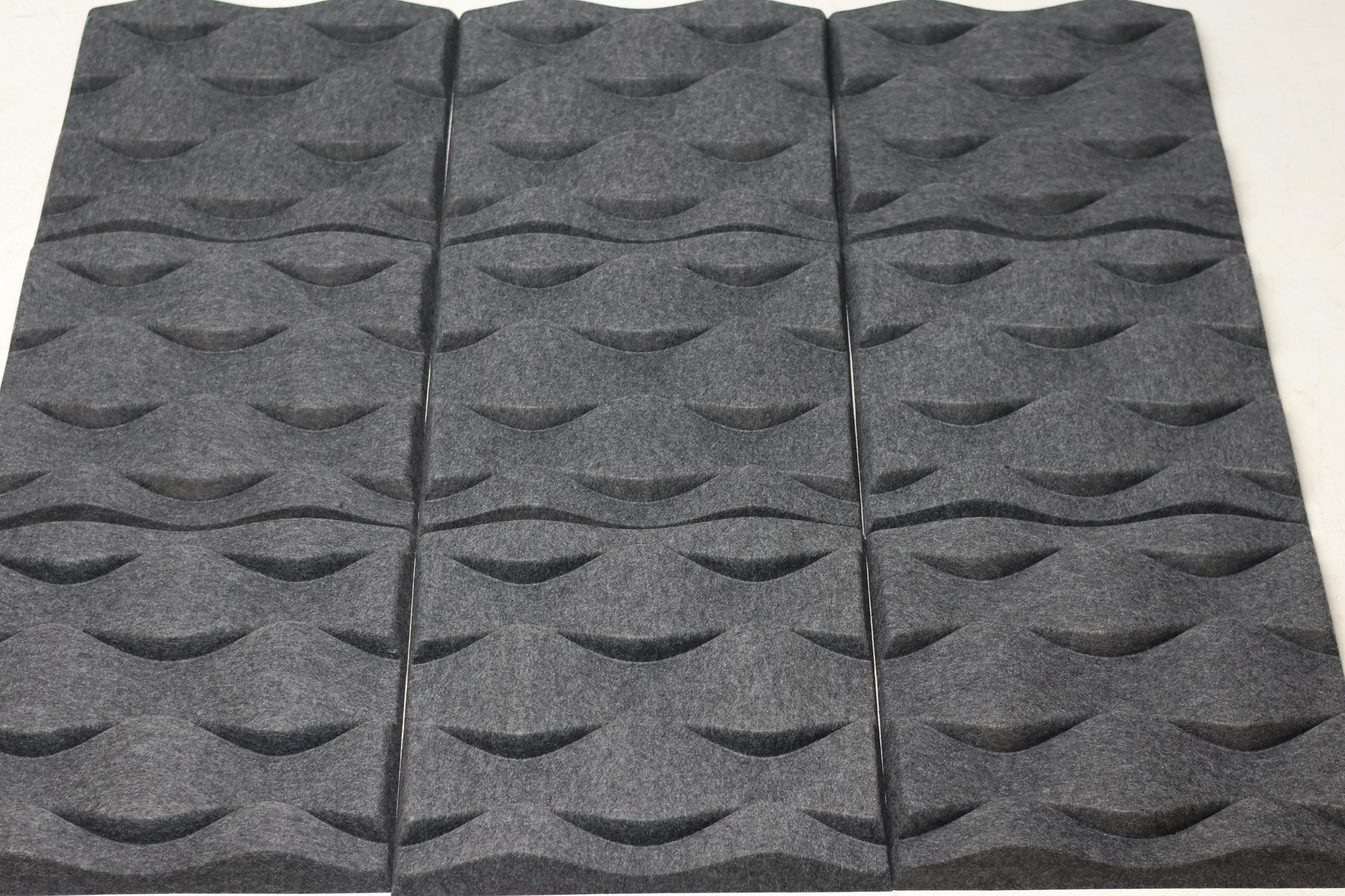 Norwegian Set of Ten Soundwave Acoustic Wall Panels in Felt For Sale