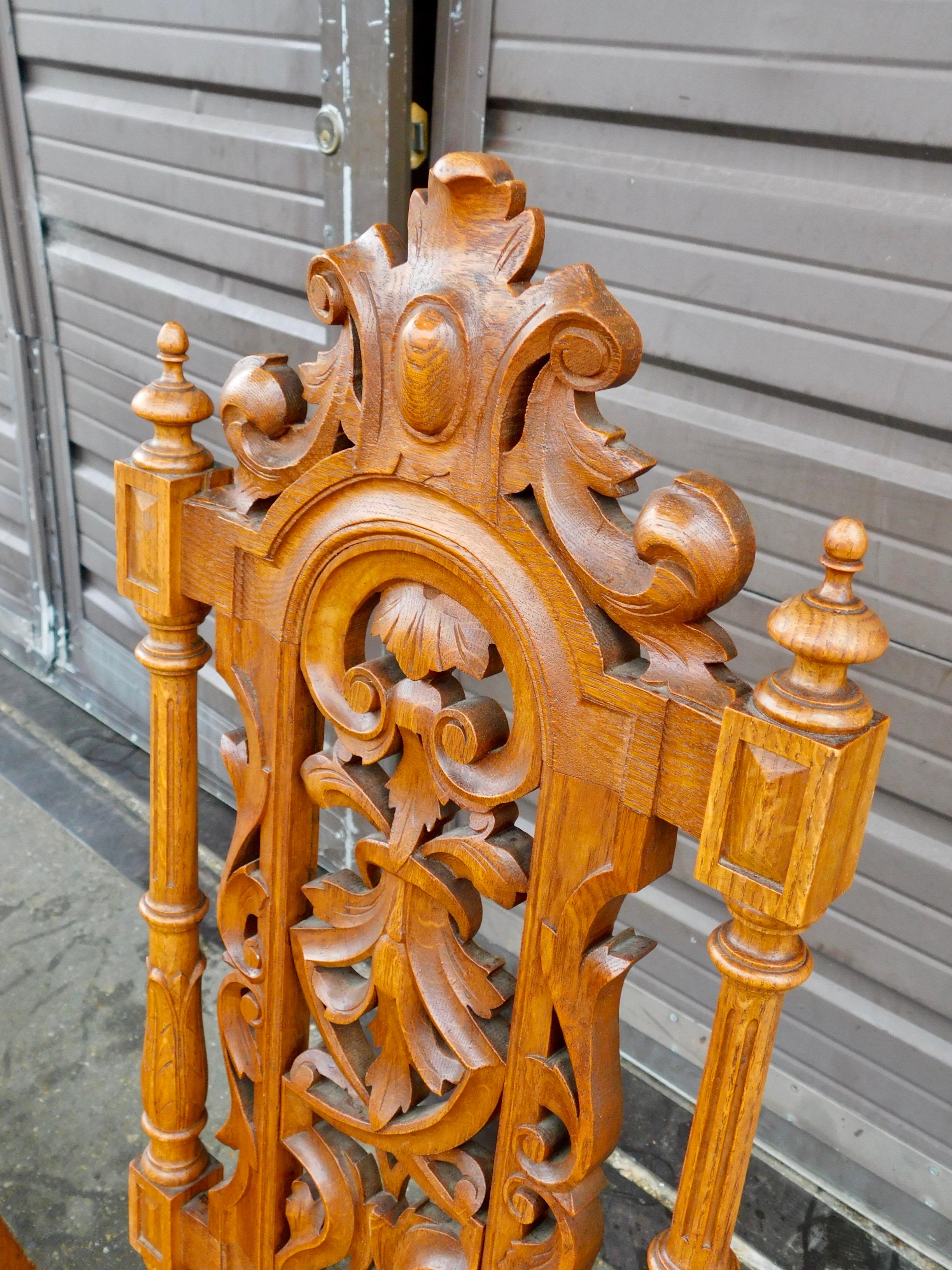 Set of Ten Spanish Revival Dining Chairs in Oak Circa 1920 For Sale 6