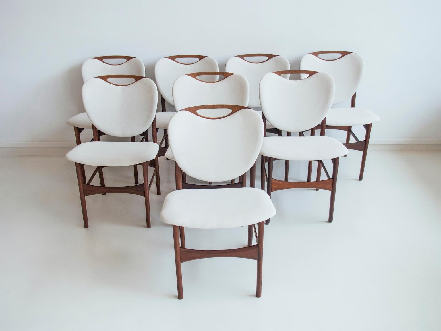 Scandinavian Modern Set of Ten Teak Chairs by Arne Hovmand-Olsen