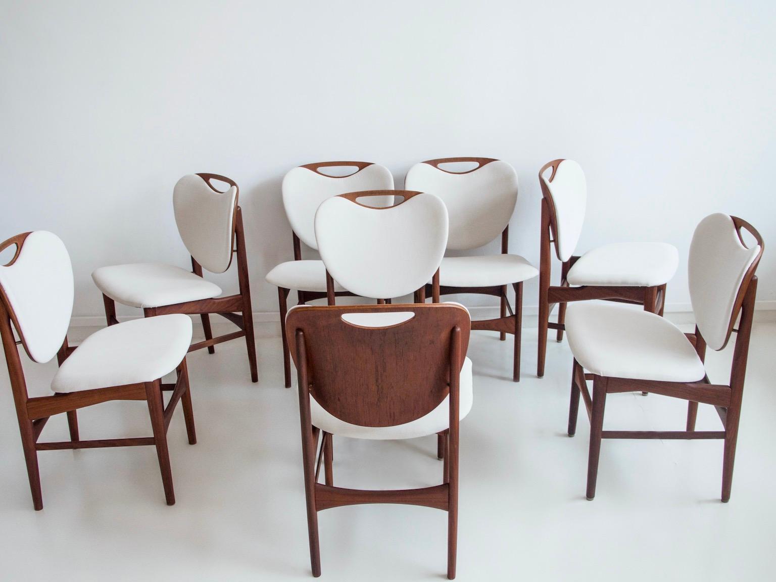 Danish Set of Ten Teak Chairs by Arne Hovmand-Olsen