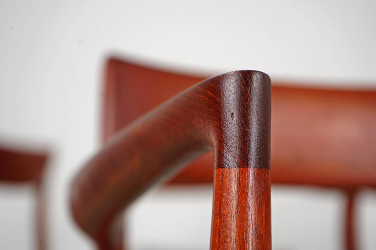 20th Century Set of Ten Teak Dining Chairs, Mod 77, Designed by Niels O. Møller For Sale