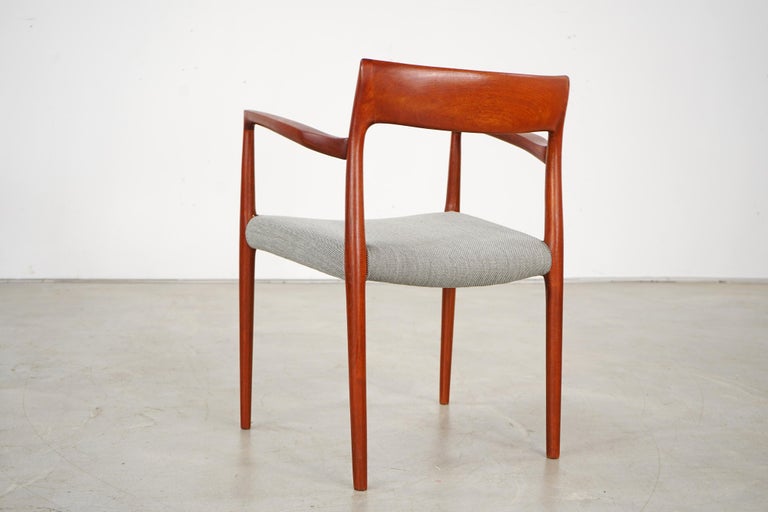 Set of Ten Teak Dining Chairs, Mod 77, Designed by Niels O. Møller For Sale 1