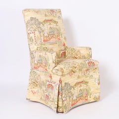 Set of Ten Upholstered Dining Chairs