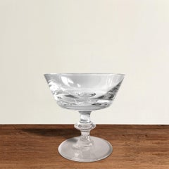 Set of Ten Val Saint Lambert State Plain Champagne Coupes