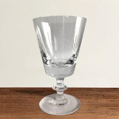 Set of Ten Val Saint Lambert State Plain Wine Glasses