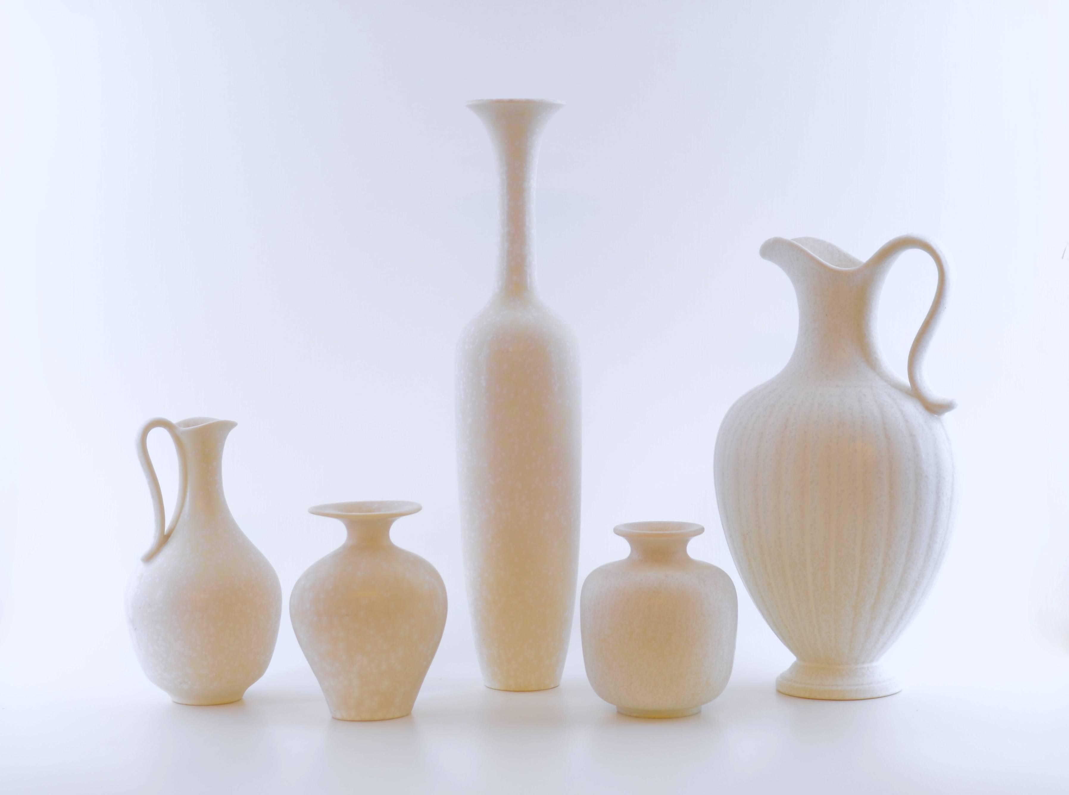 20th Century Set of Ten Vases by Gunnar Nylund for Rörstrand, Sweden