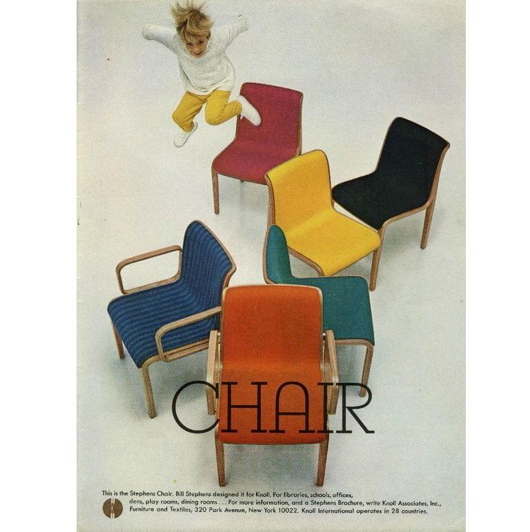 Set of Ten Vintage Armchairs by Bill Stephens for Knoll 1