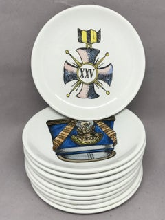 Set of Ten Vintage Italian Porcelain Coasters