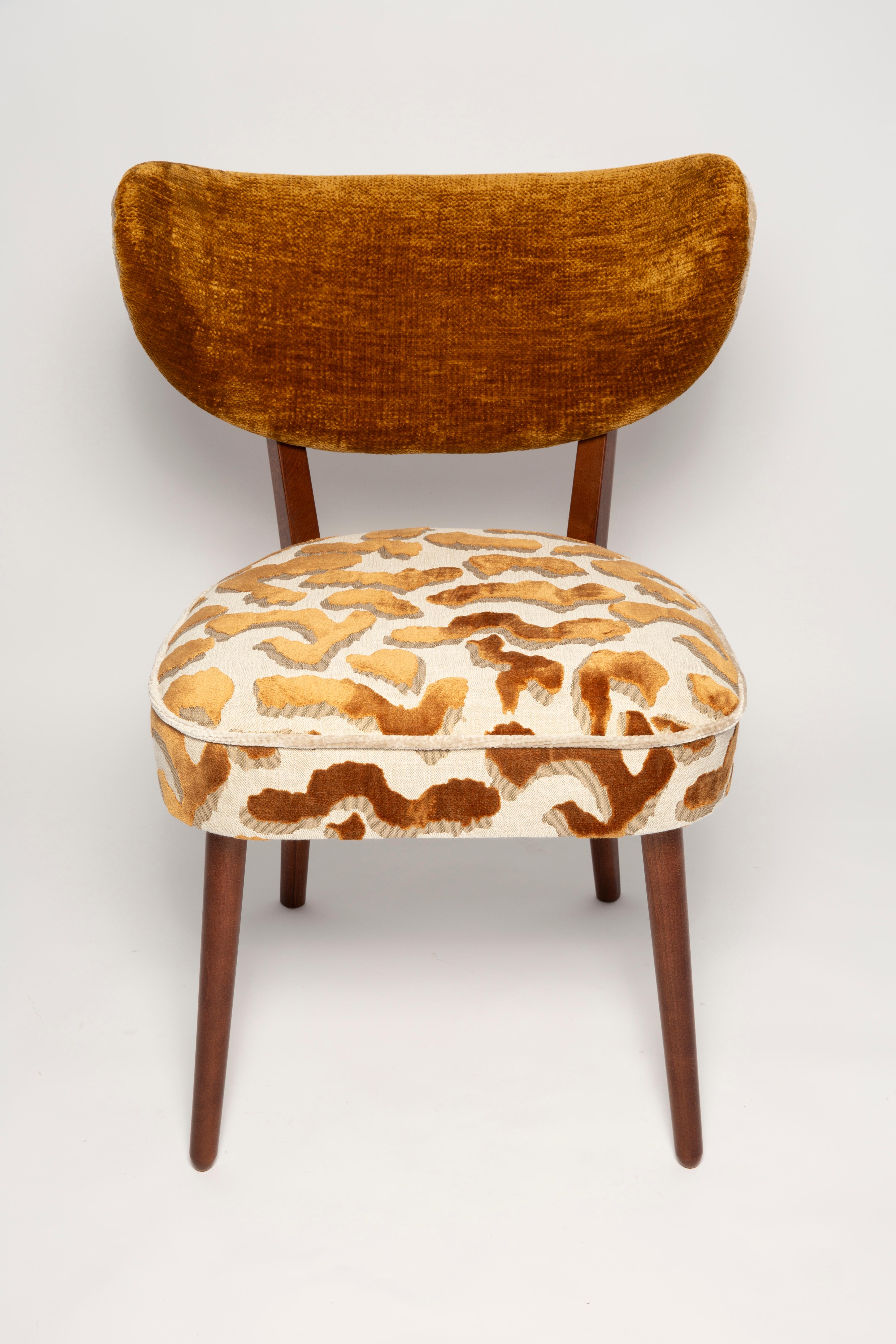 Zehner-Set Vintola Studio Esszimmerstühle, Casamance Nimbus Leopard Fabric im Angebot 2