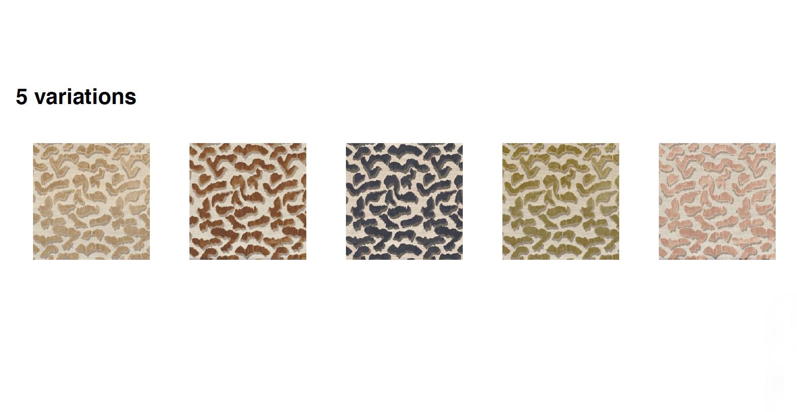Zehner-Set Vintola Studio Esszimmerstühle, Casamance Nimbus Leopard Fabric im Angebot 4