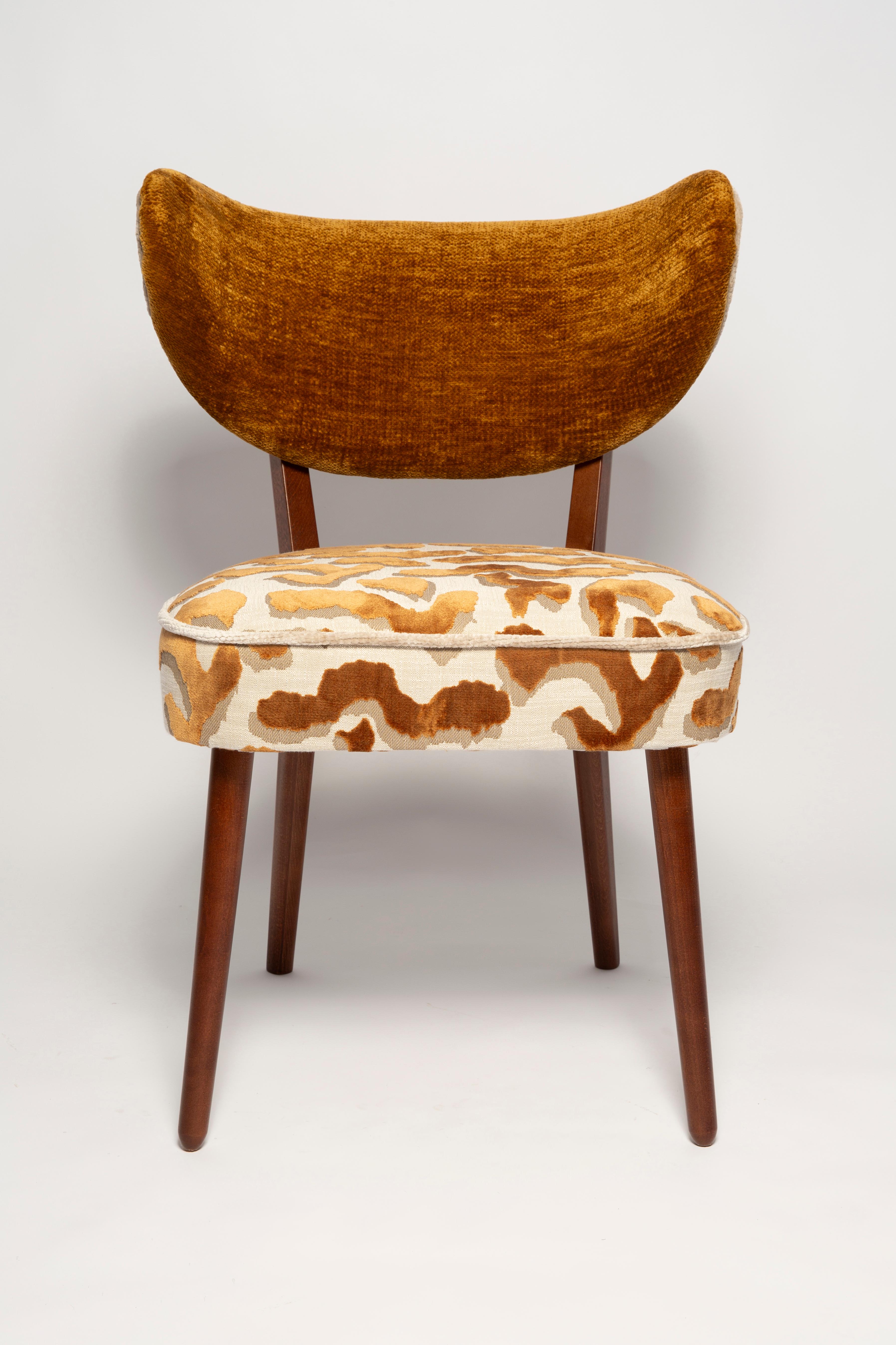 Zehner-Set Vintola Studio Esszimmerstühle, Casamance Nimbus Leopard Fabric im Angebot 1