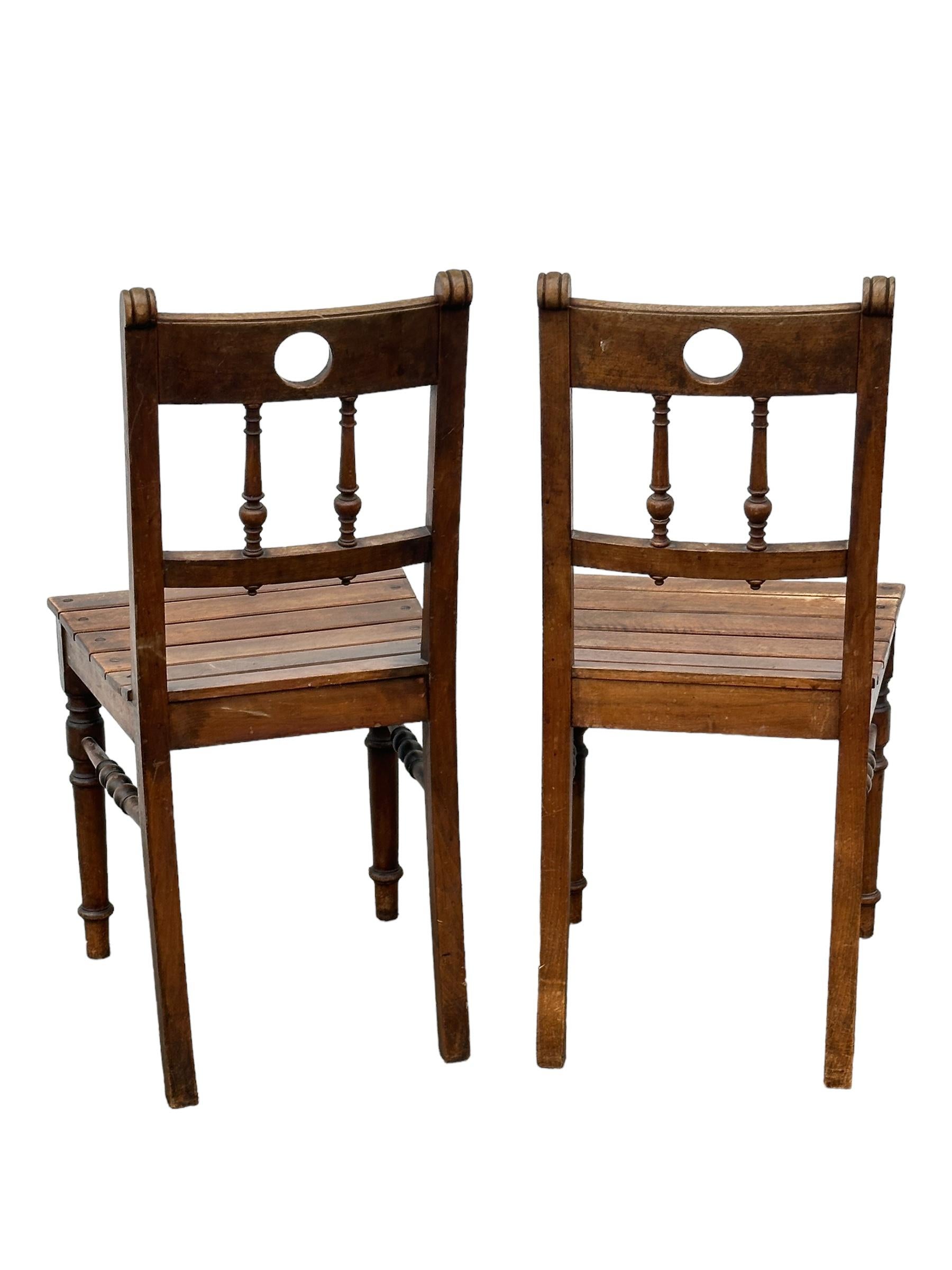 Set of Ten wooden Dinning Chairs out of Ratibor Castle City of Roth, Germany For Sale 2