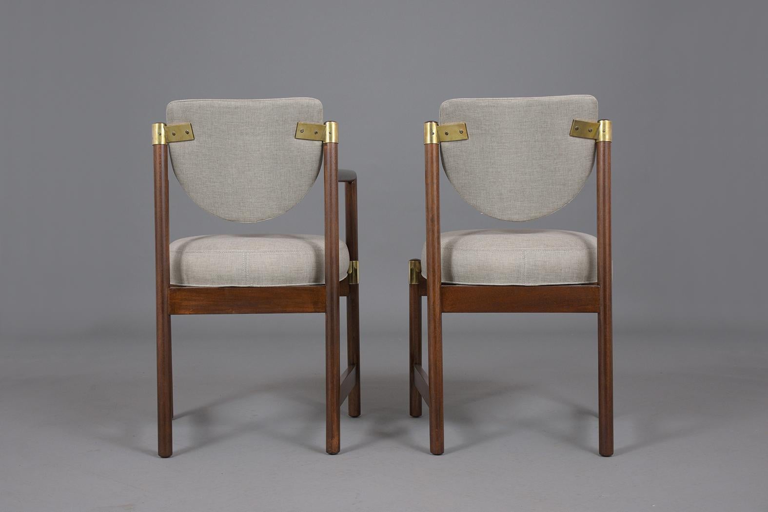 Set of T.H. Robsjohn Gibbings Style Dining Chairs 4