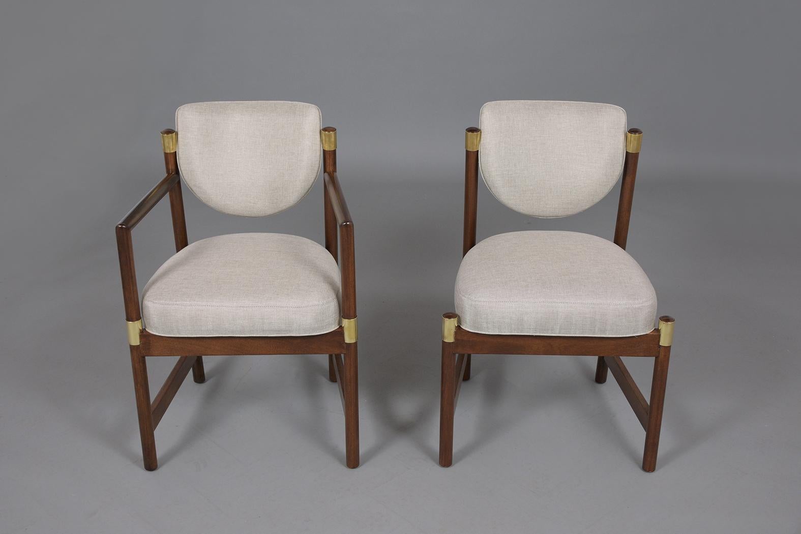 American Set of T.H. Robsjohn Gibbings Style Dining Chairs