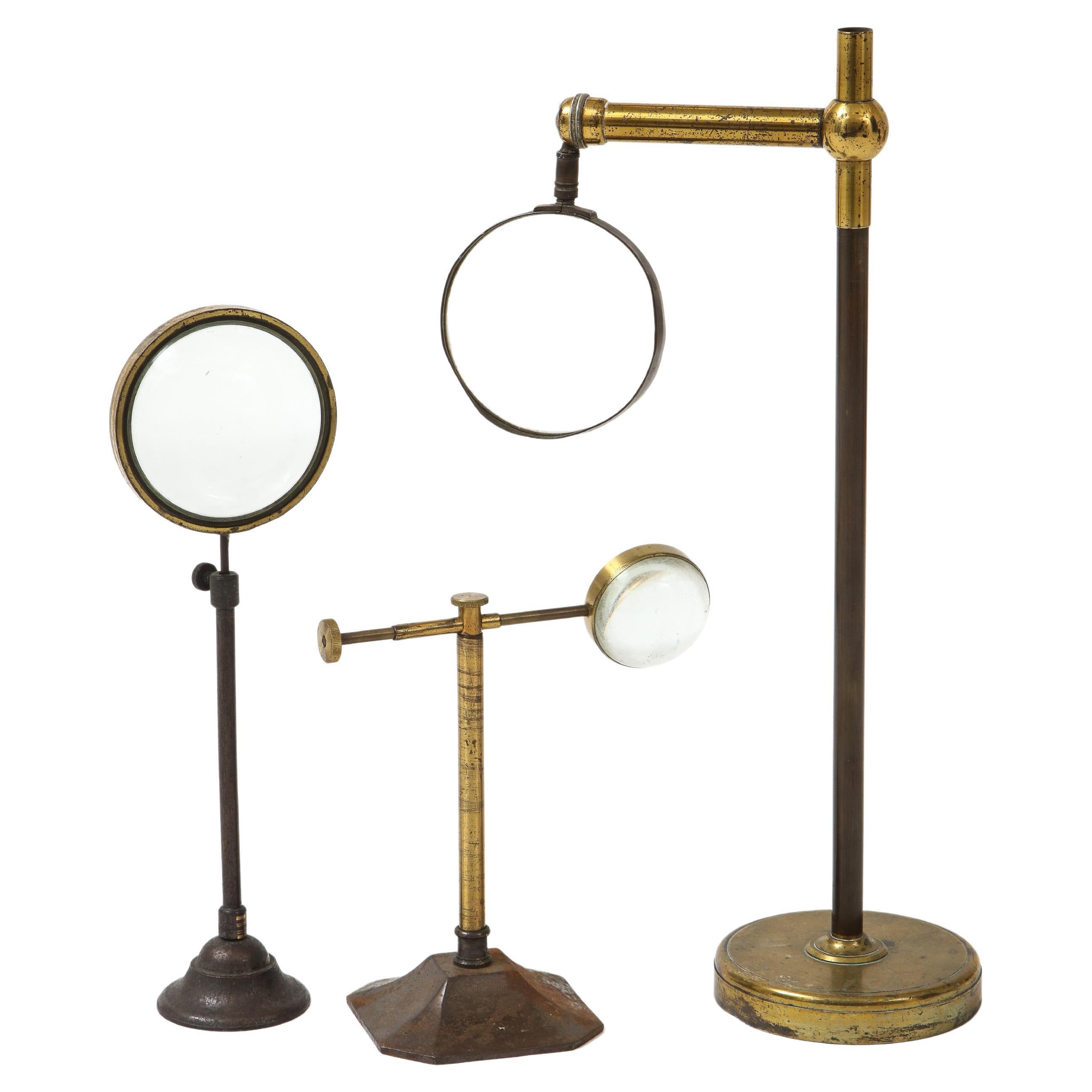 Details about   Vintage Style Desk Top Channer Magnifier Brass-Magnifying Glass on Wooden Stand 