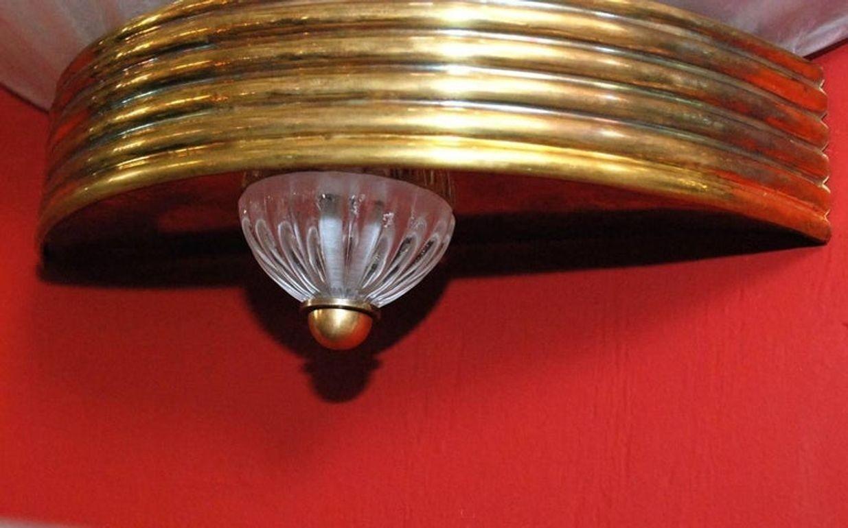 Satz von dreizehn überdimensionalen Murano-Muschel-Leuchten von Barovier e Toso, Italien, 1950er Jahre im Angebot 2