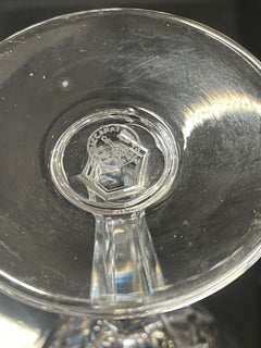 Set of Thirty Baccarat Stamped Austerlitz Stemware. Three Sizes. 20th C. France.