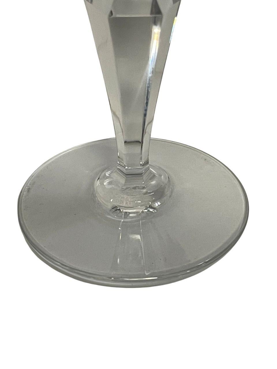 Set of Thirty Baccarat Stamped Austerlitz Stemware. Three Sizes. 20th C. France. For Sale 3