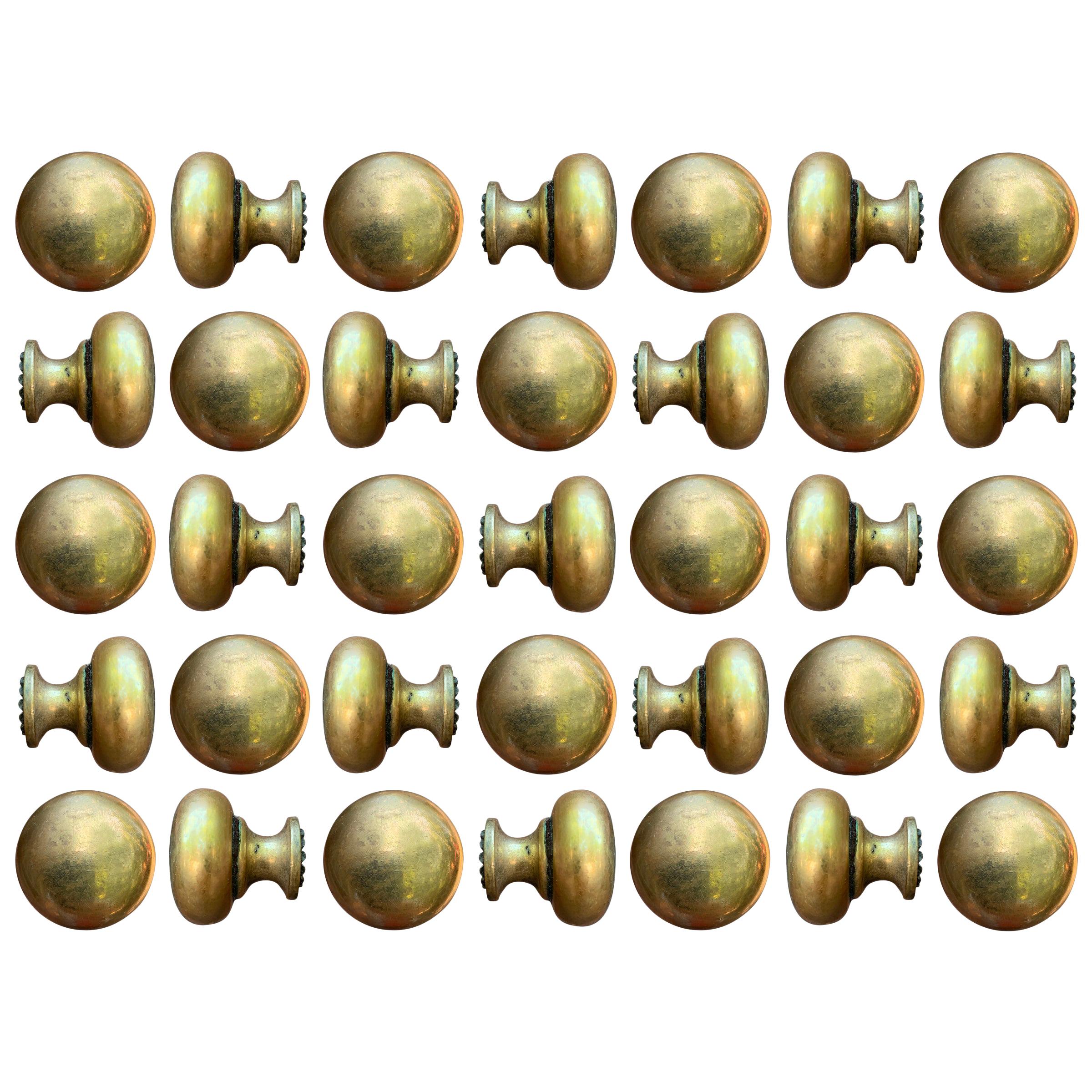 Set of Thirty Five Bronze Knobs