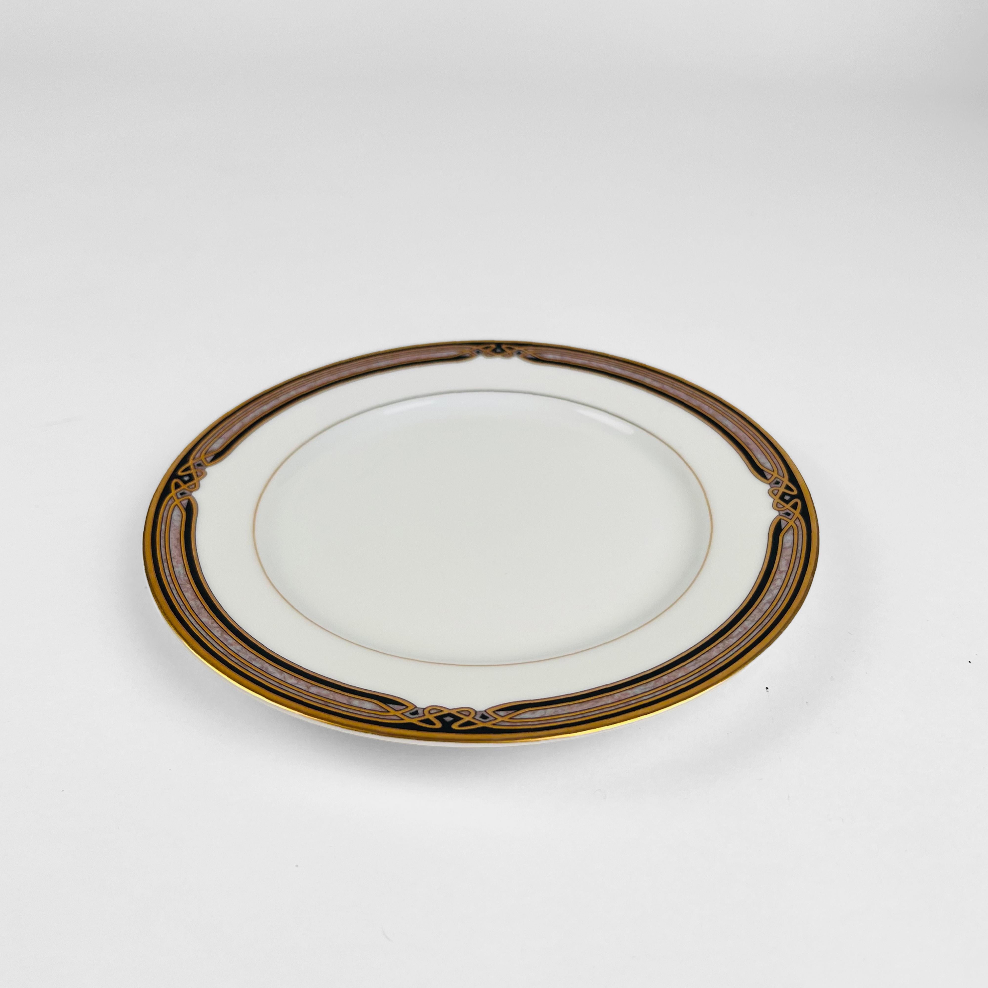 Mid-Century Modern Set of Thirty Six Plates in Three Sizes. Made by Wedgwood in Japan. For Sale