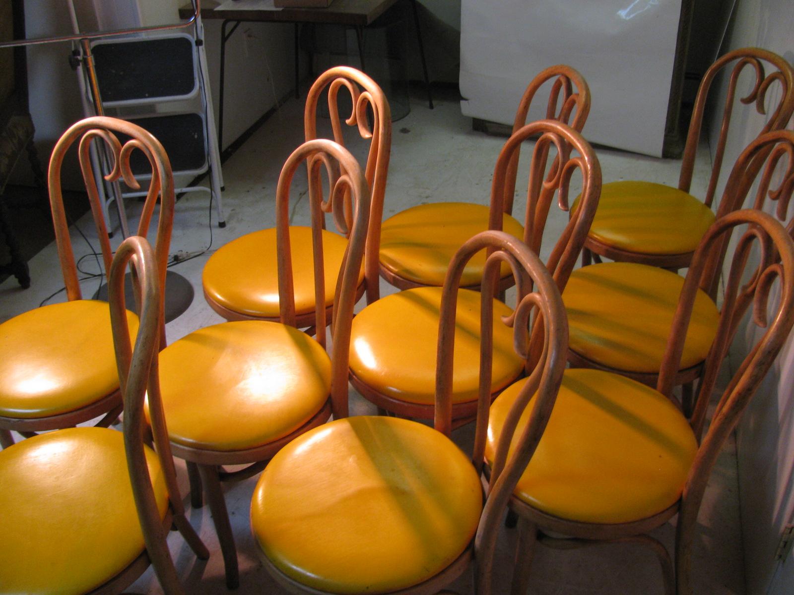 Pair of Thonet Bentwood Cafe Bistro Dining Chairs 2