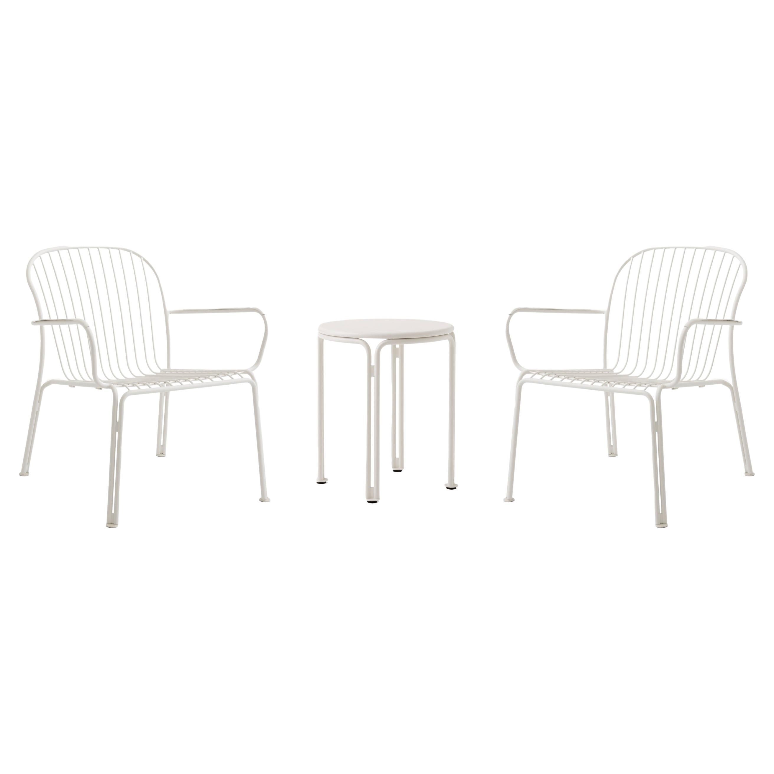 Thorvald 2 Outdoor-Sessel / 1 Beistelltisch-Elfenbein-Space Copenhagen für &T
